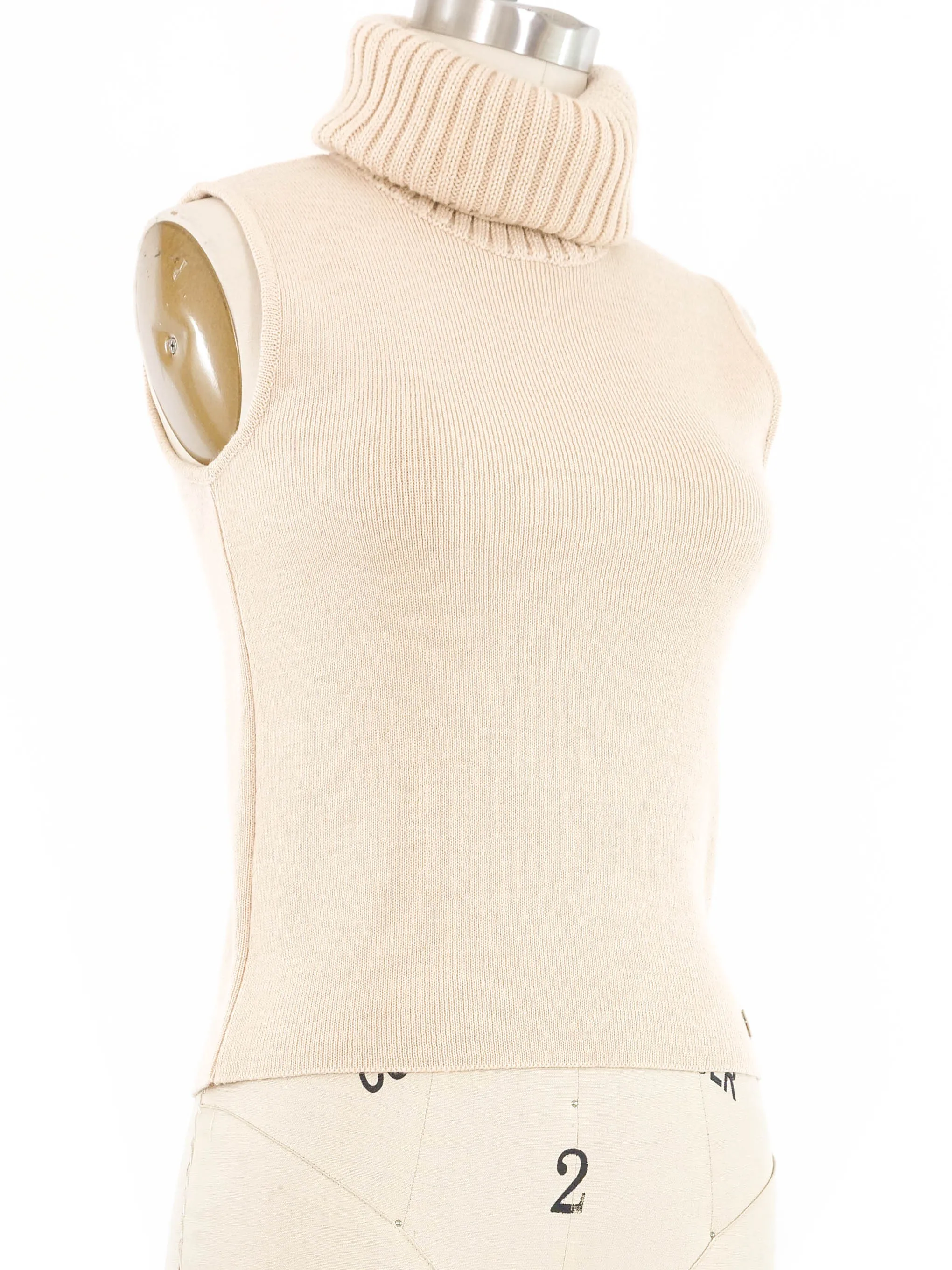 2000 Chanel Sleeveless Sweater