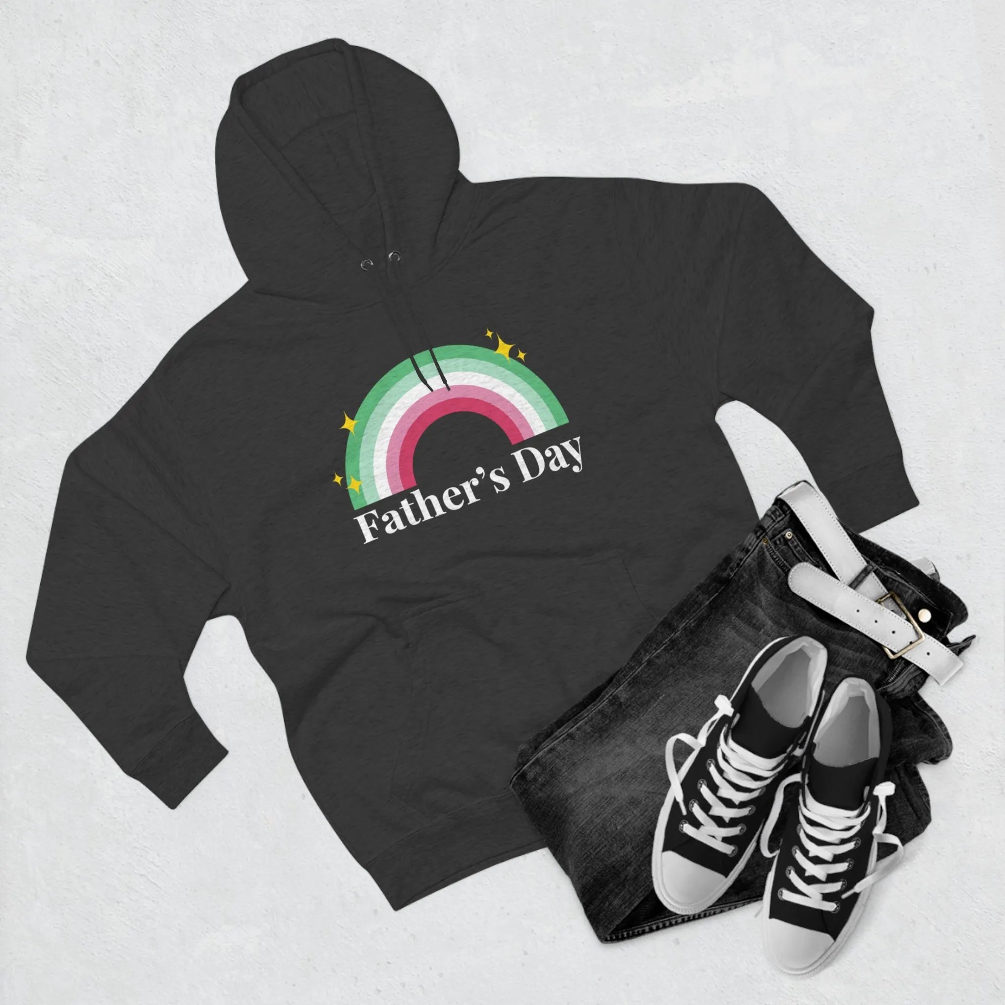 Abrosexual Pride Flag Unisex Premium Pullover Hoodie - Father's Day