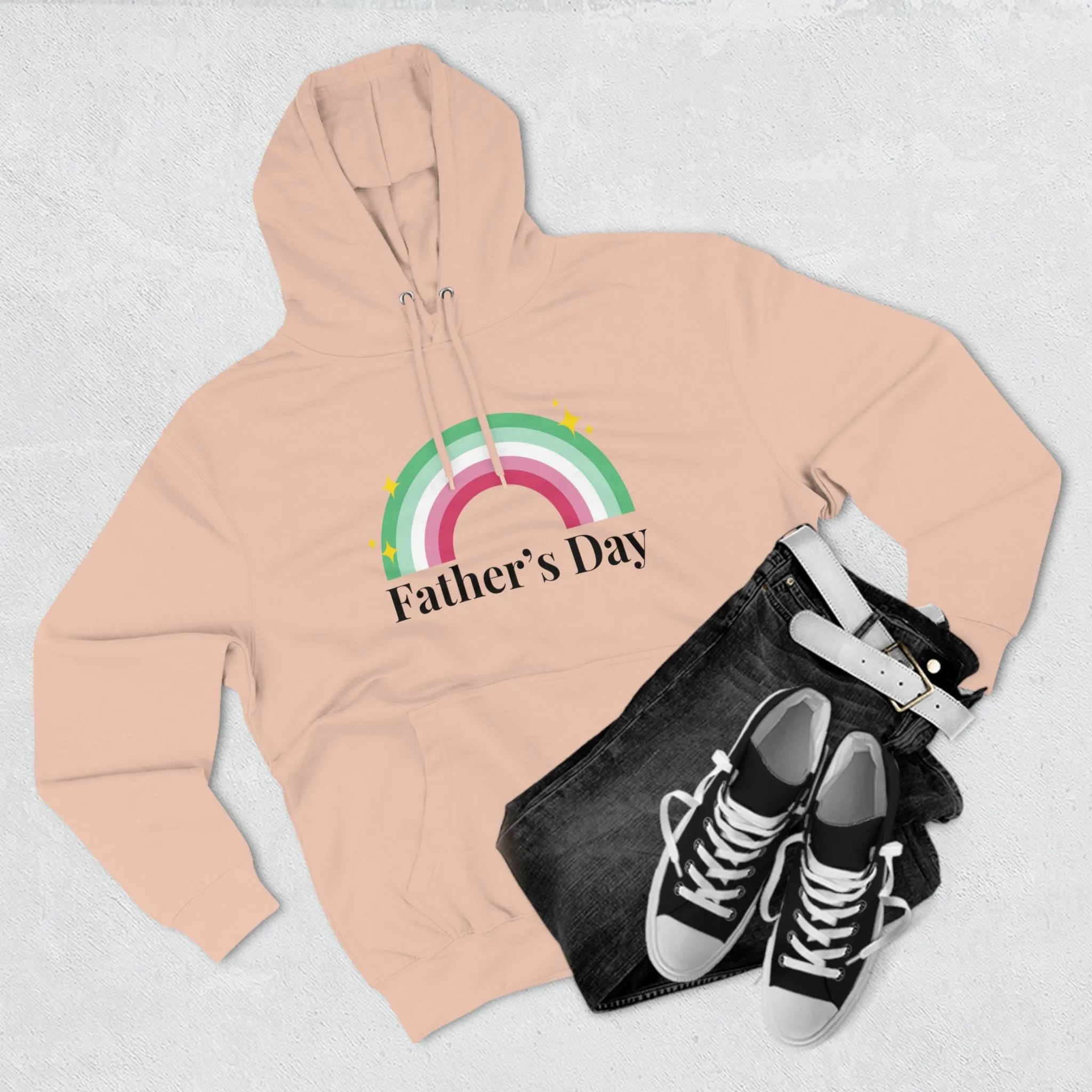 Abrosexual Pride Flag Unisex Premium Pullover Hoodie - Father's Day