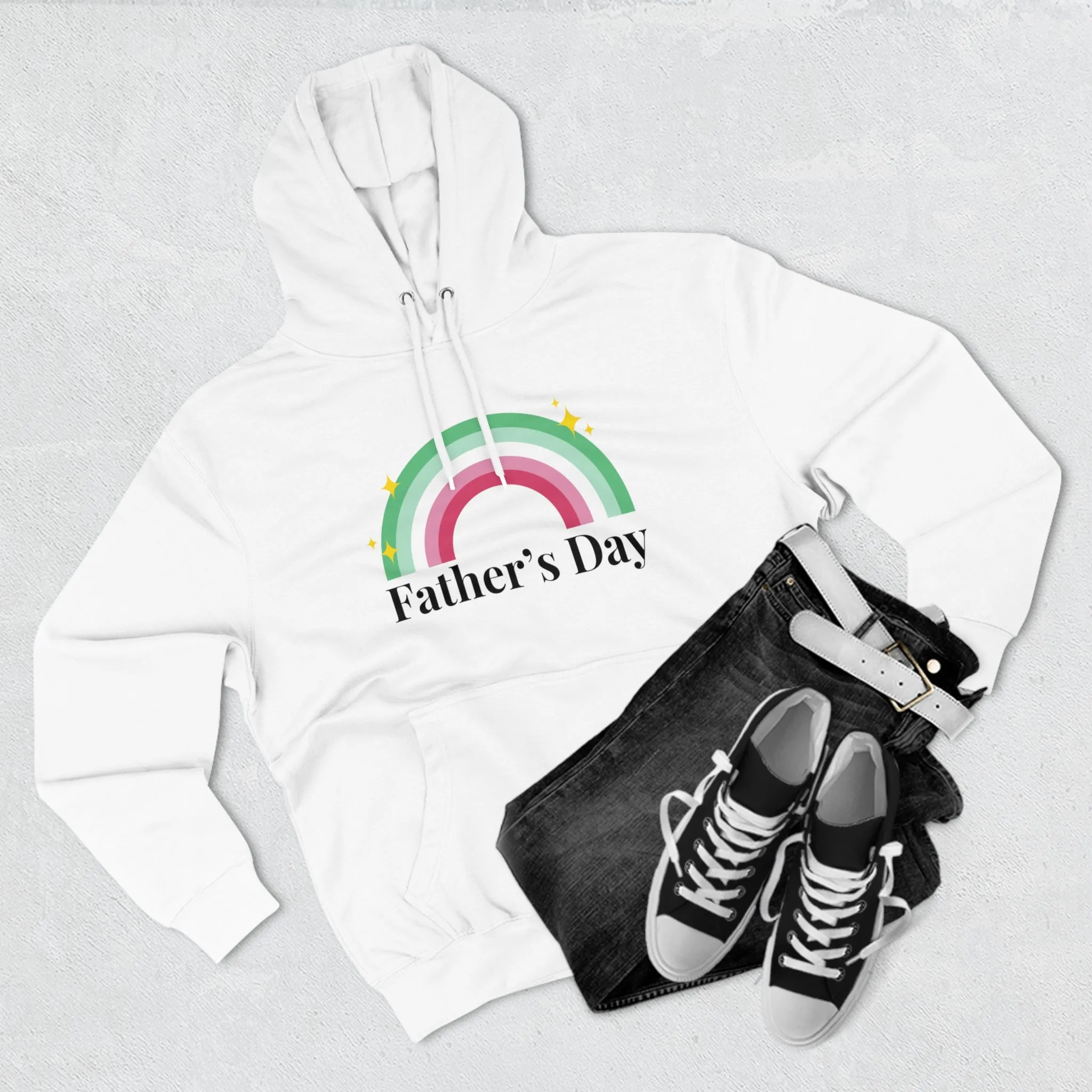 Abrosexual Pride Flag Unisex Premium Pullover Hoodie - Father's Day