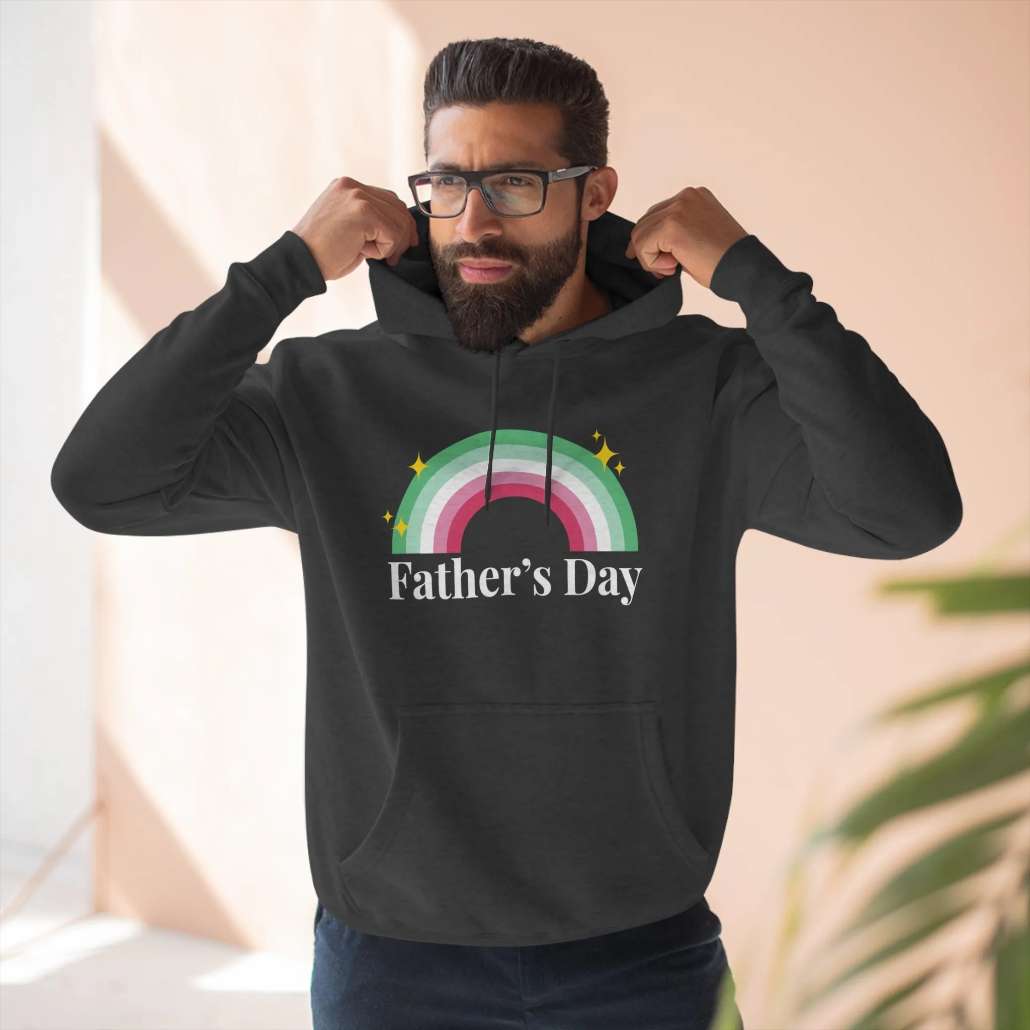 Abrosexual Pride Flag Unisex Premium Pullover Hoodie - Father's Day