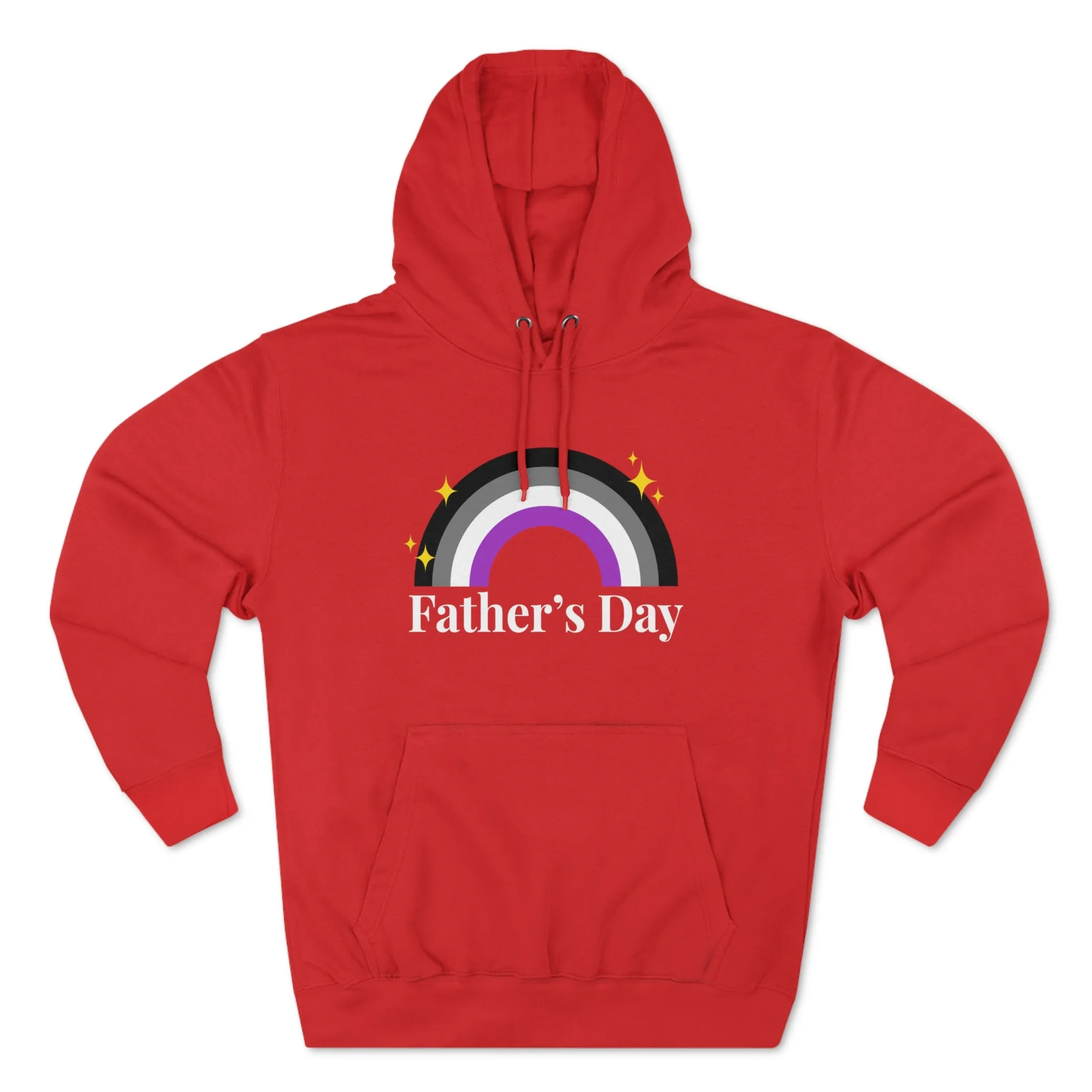 Asexual Pride Flag Unisex Premium Pullover Hoodie - Father's Day