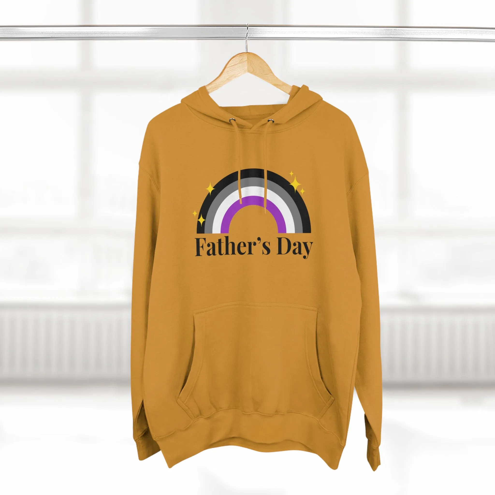 Asexual Pride Flag Unisex Premium Pullover Hoodie - Father's Day