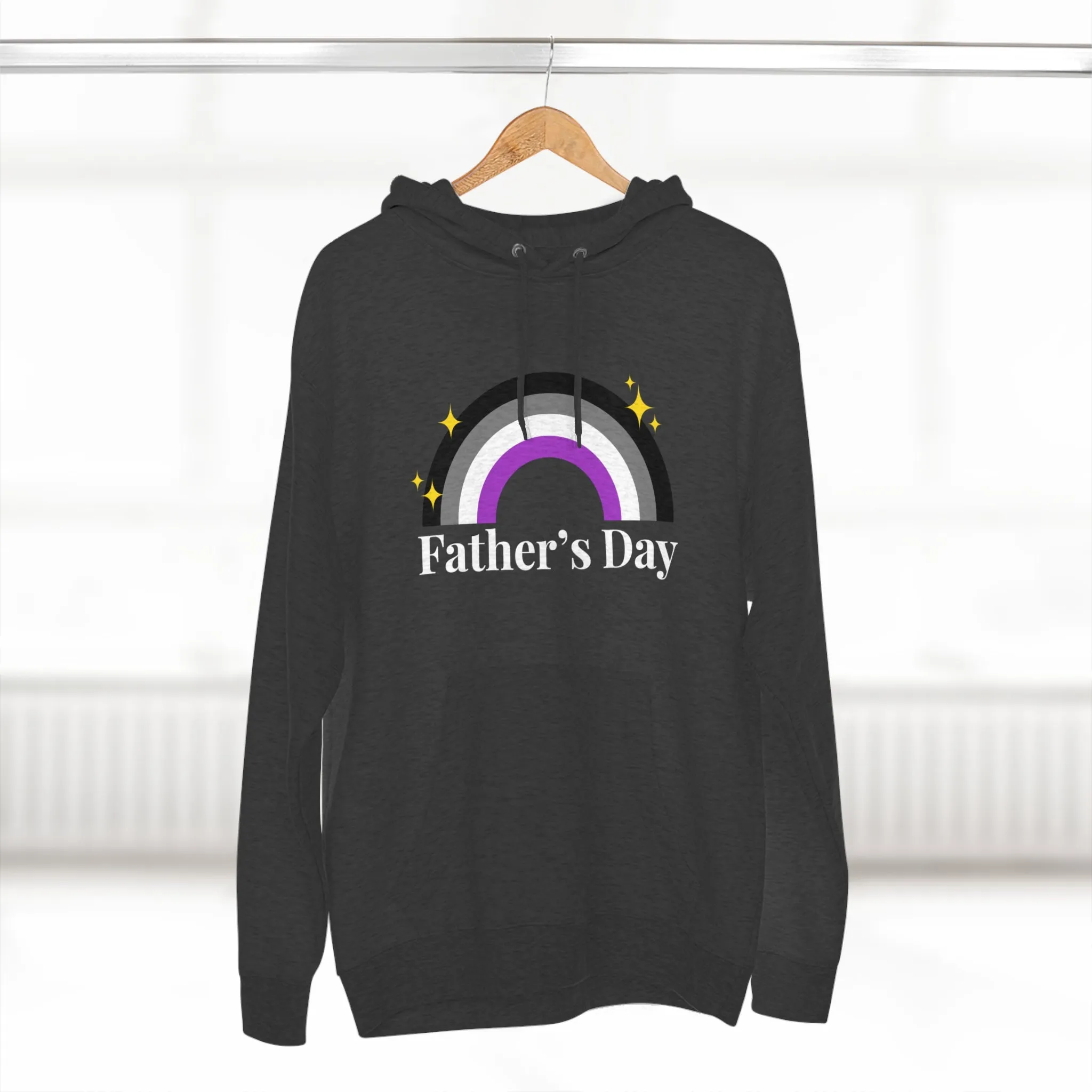 Asexual Pride Flag Unisex Premium Pullover Hoodie - Father's Day