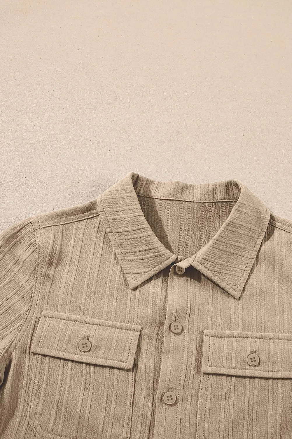 blibean Boys Button-Down Uniform Shirts Semi Formal Dress Tops with Chest Pockets