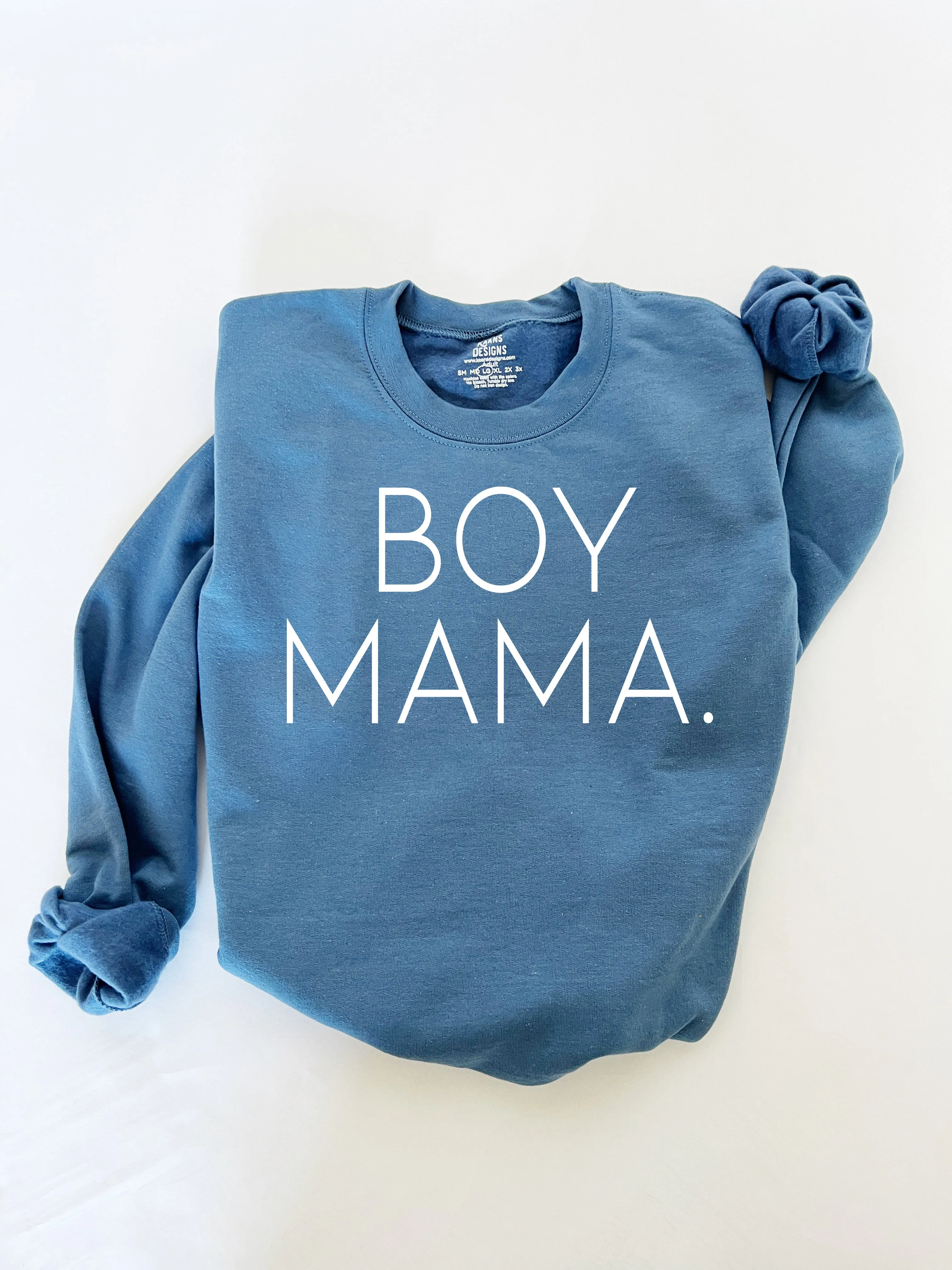 Boy Mama Collegiate Sweatshirt (Multiple Colors)