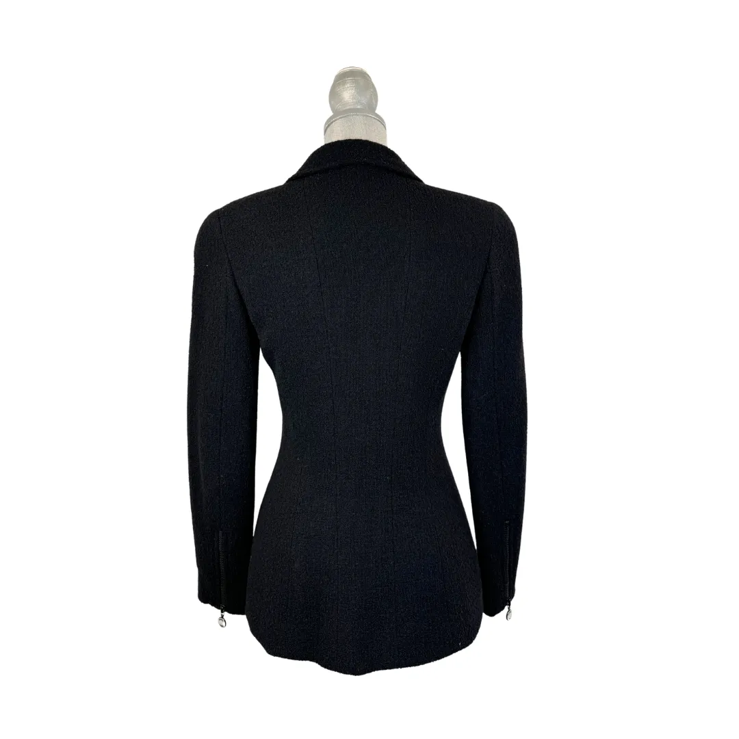 Chanel Vintage Double Breasted Blazer with Mother of Pearl Buttons - Size 38