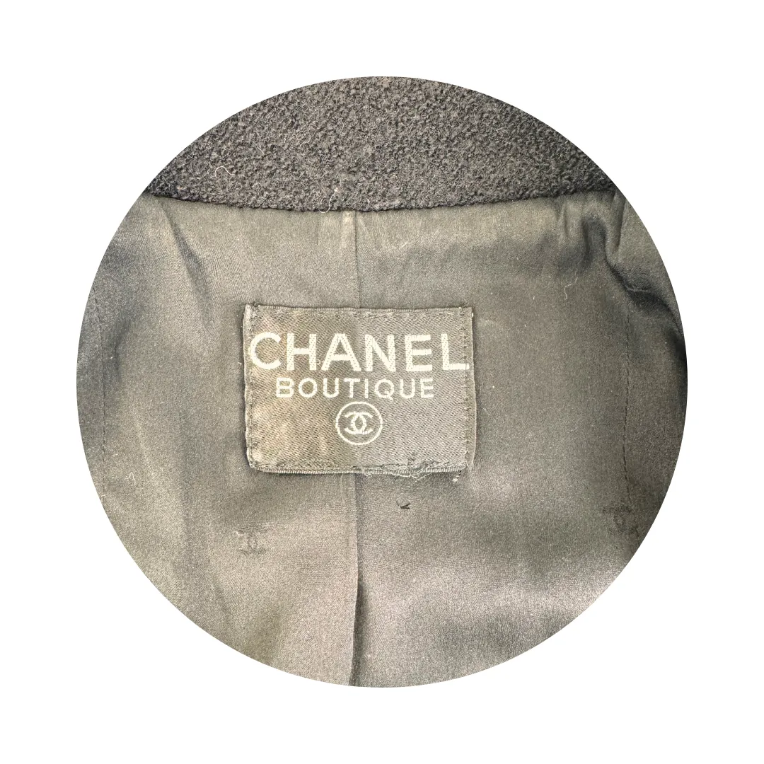 Chanel Vintage Double Breasted Blazer with Mother of Pearl Buttons - Size 38