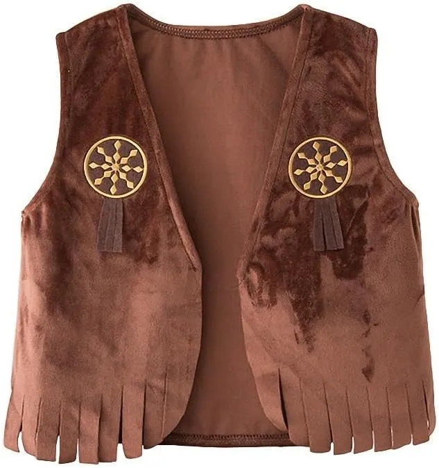 Dressy Daisy Baby Toddler Little Kids Boys Western Style Cowboy Halloween Costume Dress Up Party Outfit Set with Vest and Hat