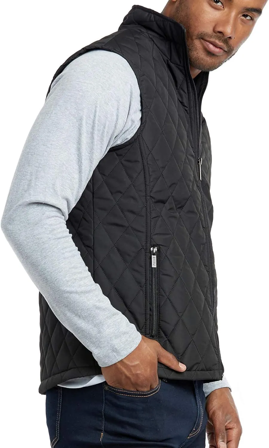 ET TU Men's Diamond Quilted Puffer Vest