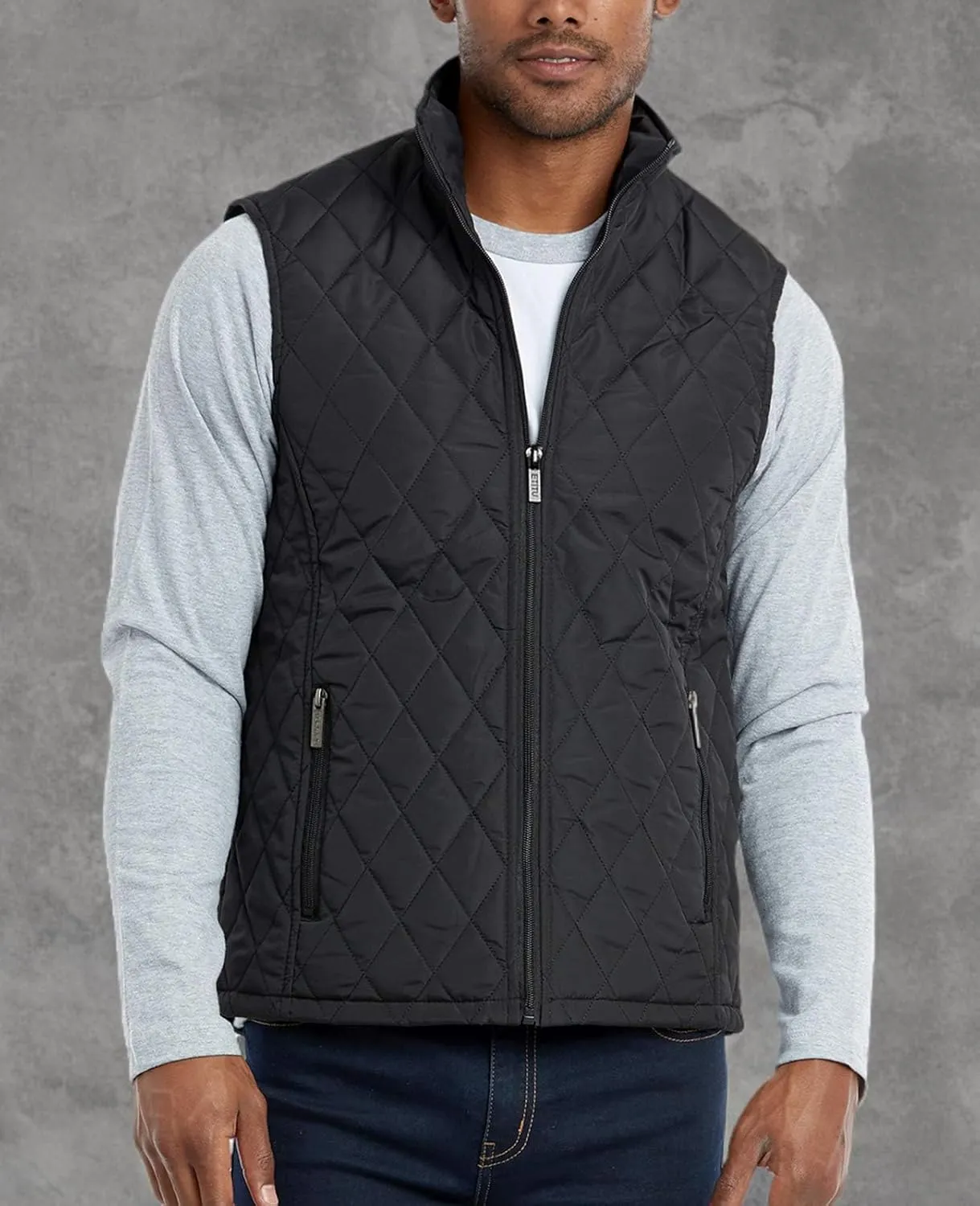 ET TU Men's Diamond Quilted Puffer Vest