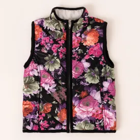 Floral Quilted Vest
