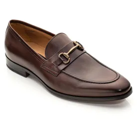 Forio Dark Brown Calf Bit Loafer