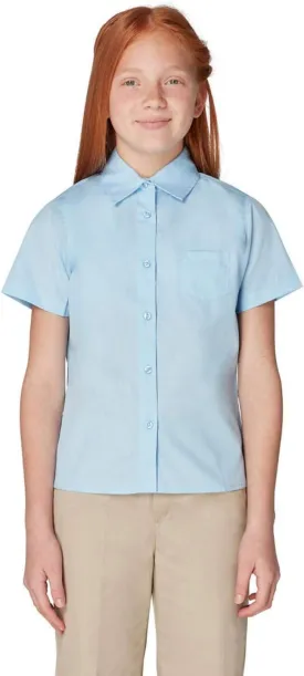 French Toast Girls' Short Sleeve Pocket Shirt