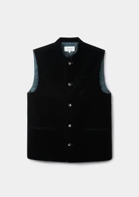 Ivy Green Velvet Nehru Waistcoat