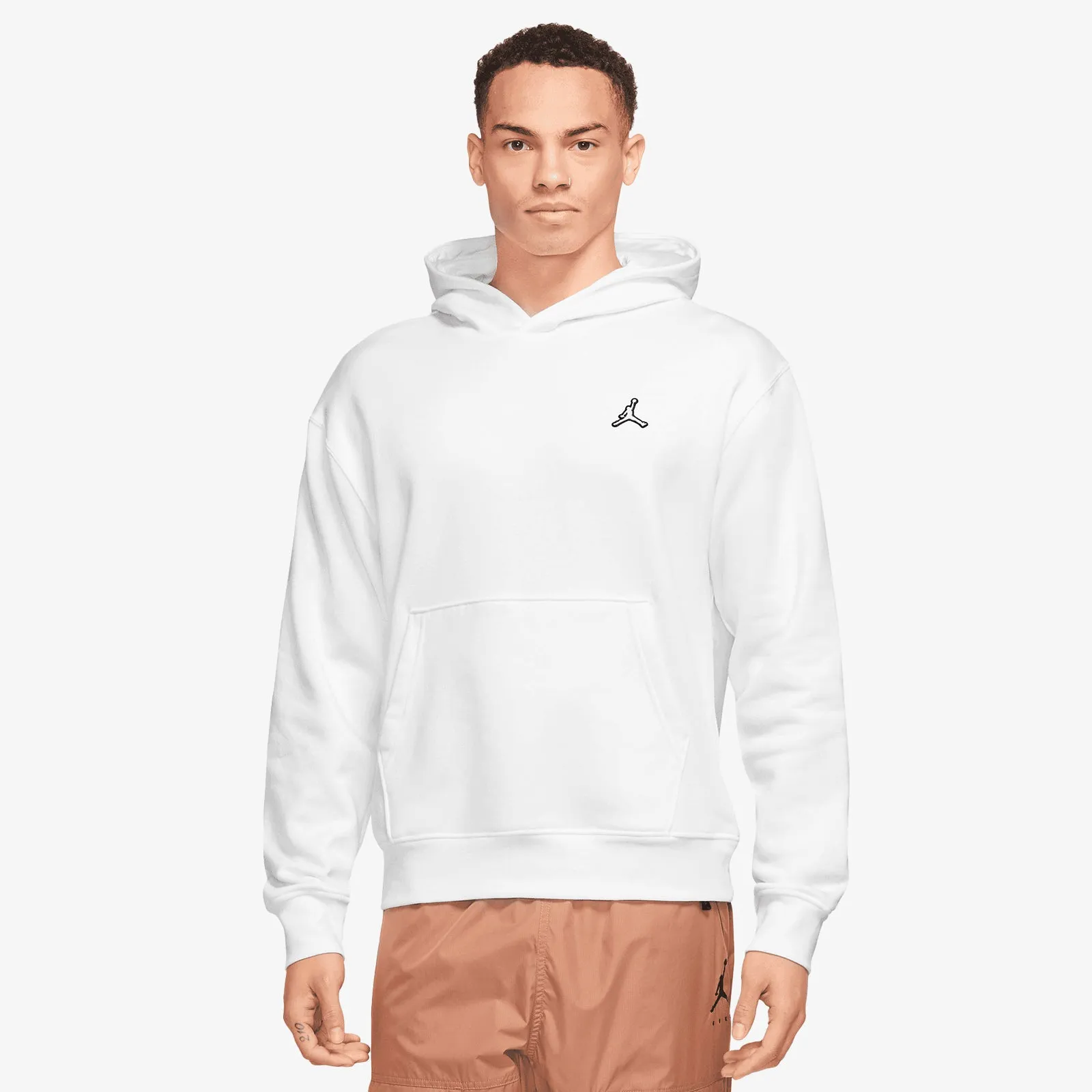 Jordan Essentials Fleece Pullover Hoodie - White
