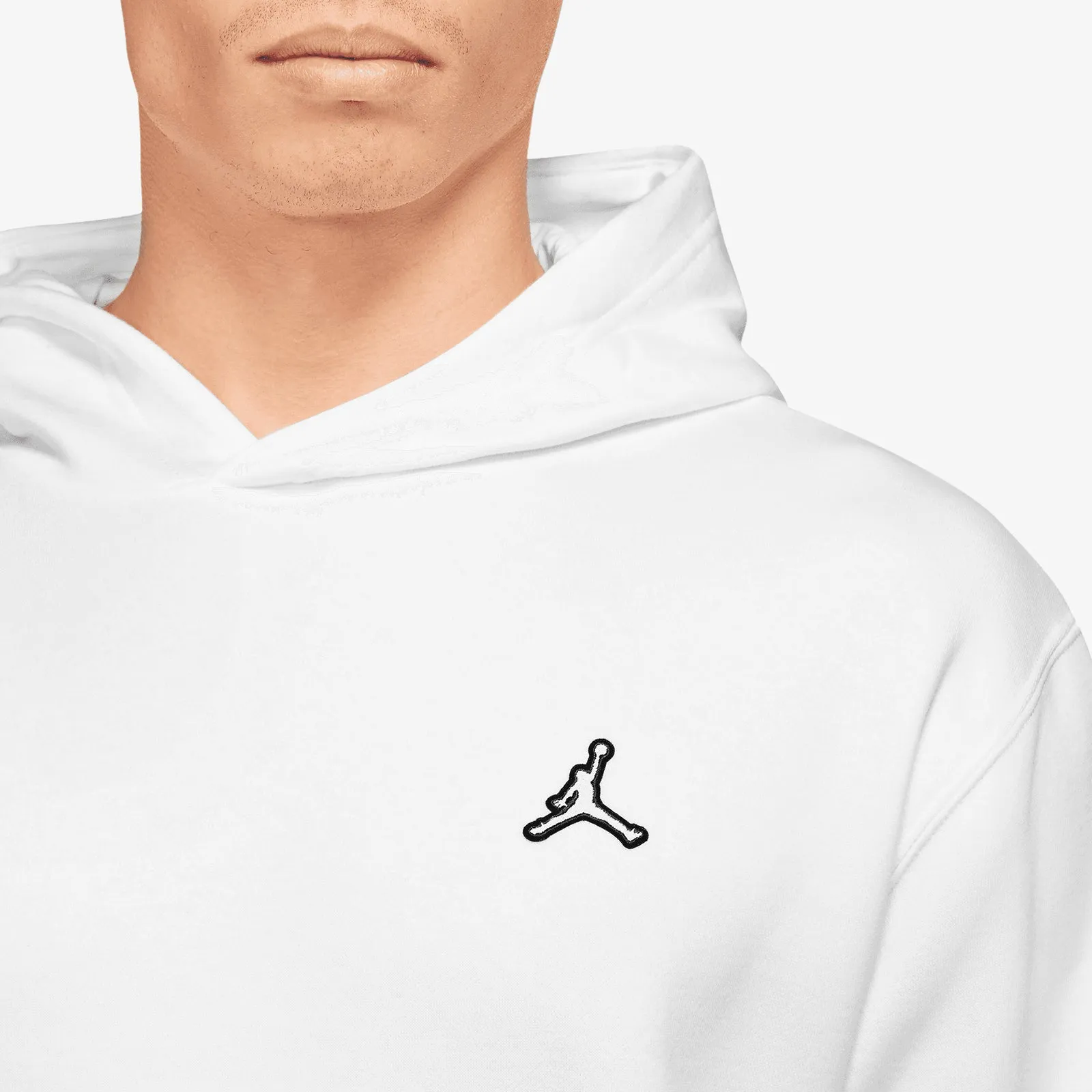 Jordan Essentials Fleece Pullover Hoodie - White