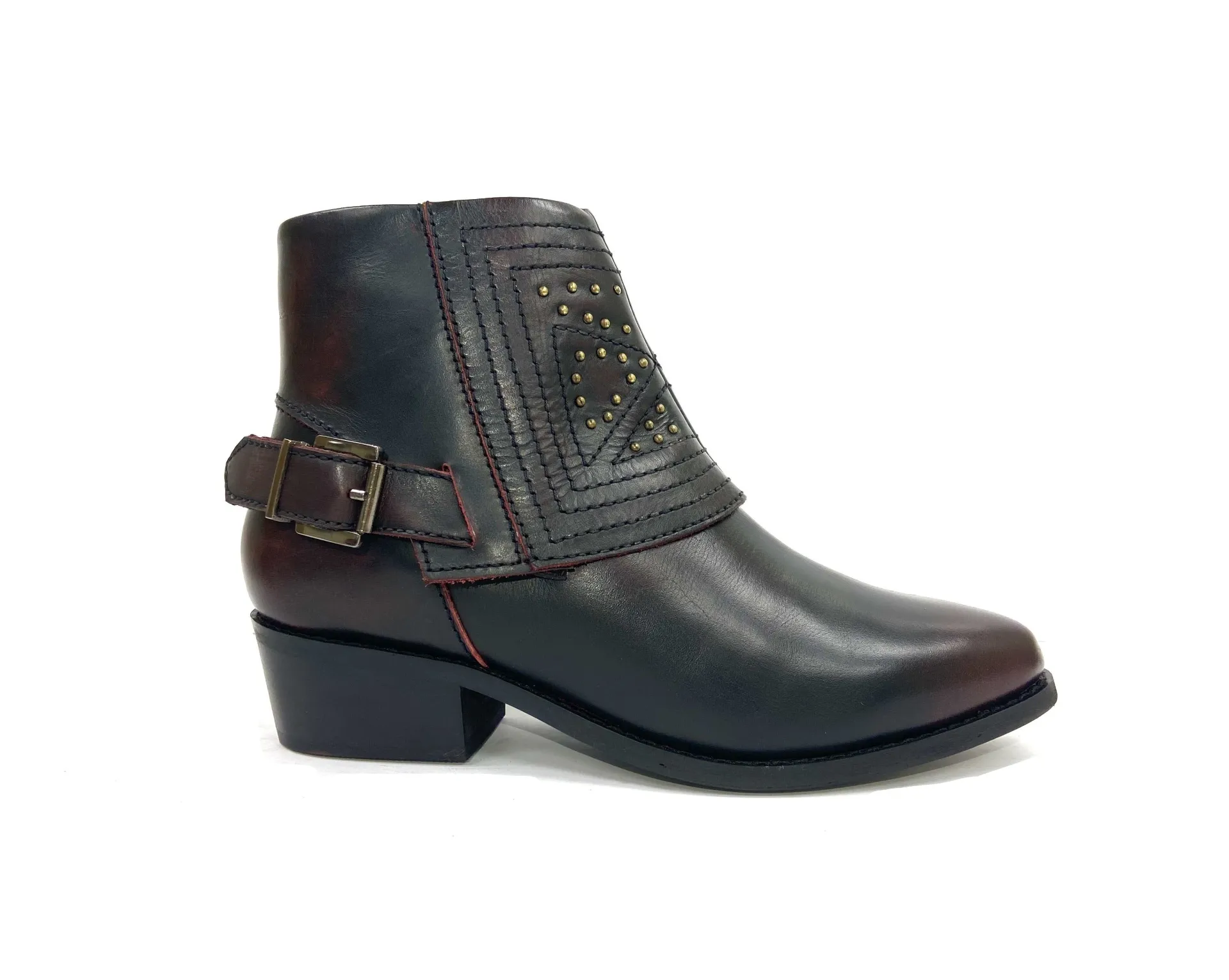 Jully Cherry Studded Western Boot