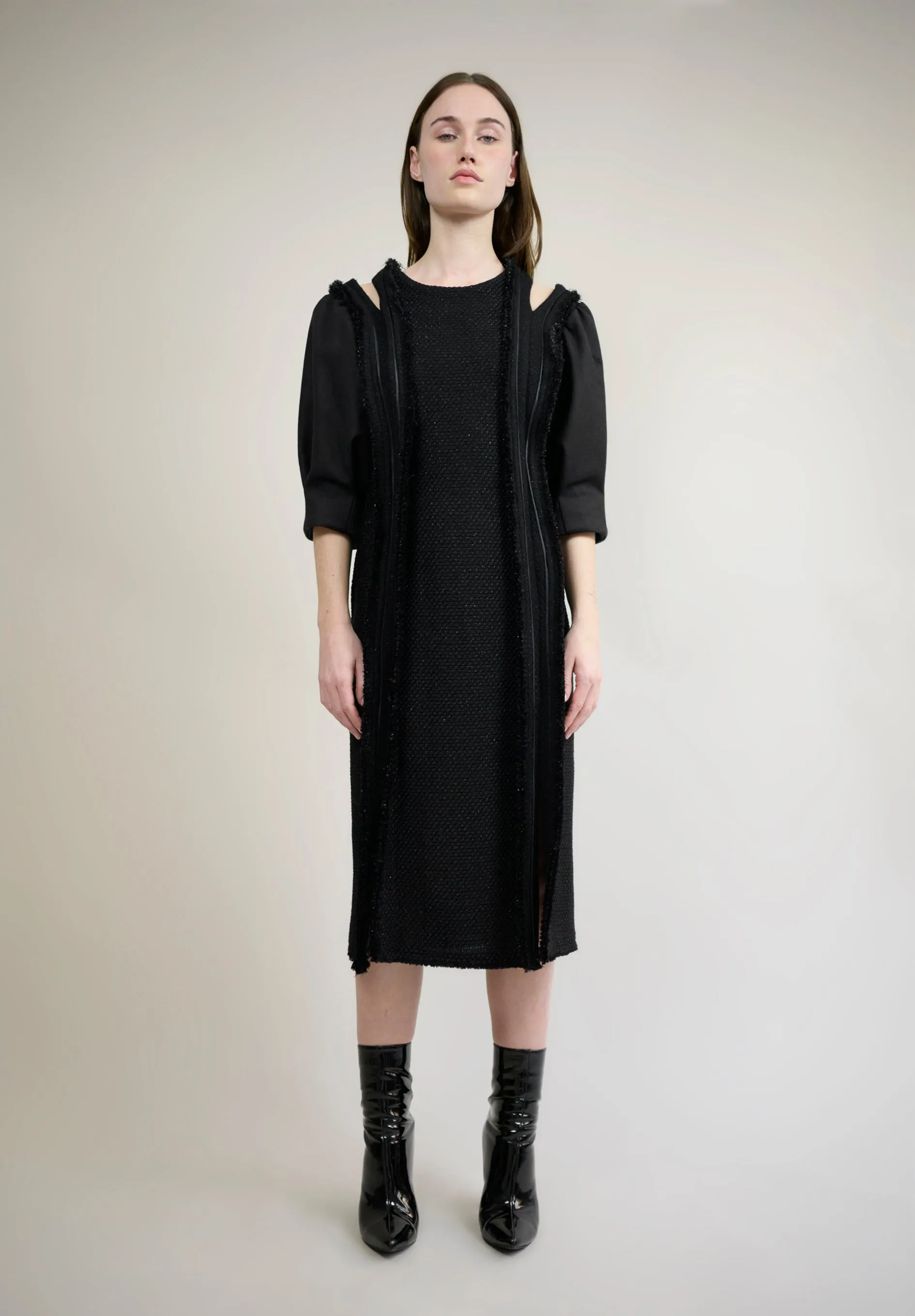 LINTON TWEED MIDI DRESS