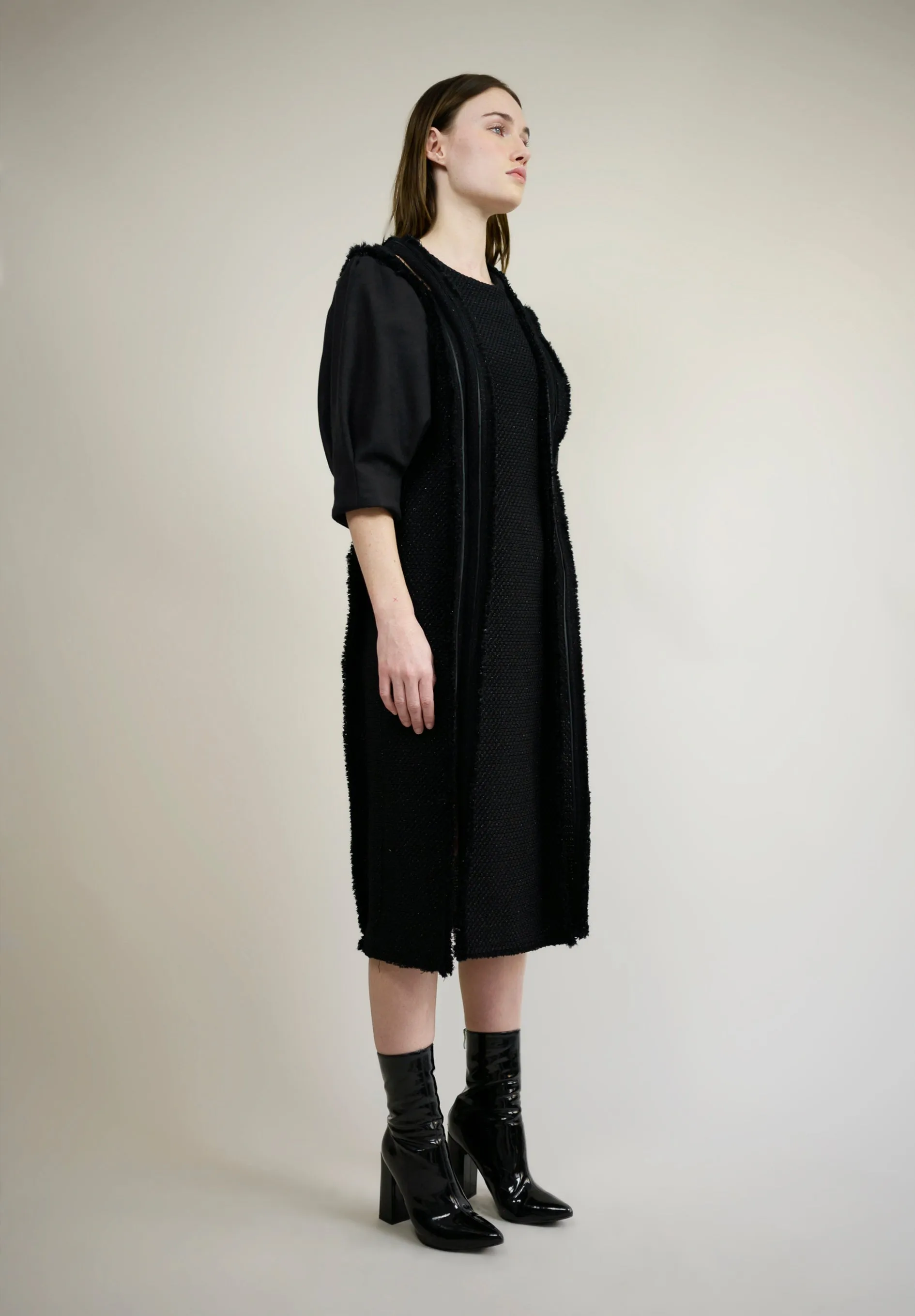 LINTON TWEED MIDI DRESS