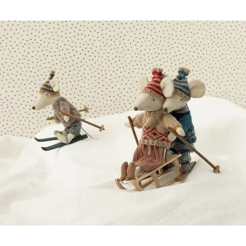 Maileg Knitted Sweater and hat, Mum mouse