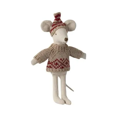Maileg Knitted Sweater and hat, Mum mouse