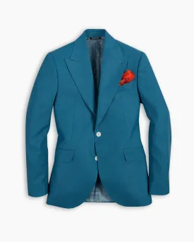 Mint Ultra Peak Hopsack Wool Blazer