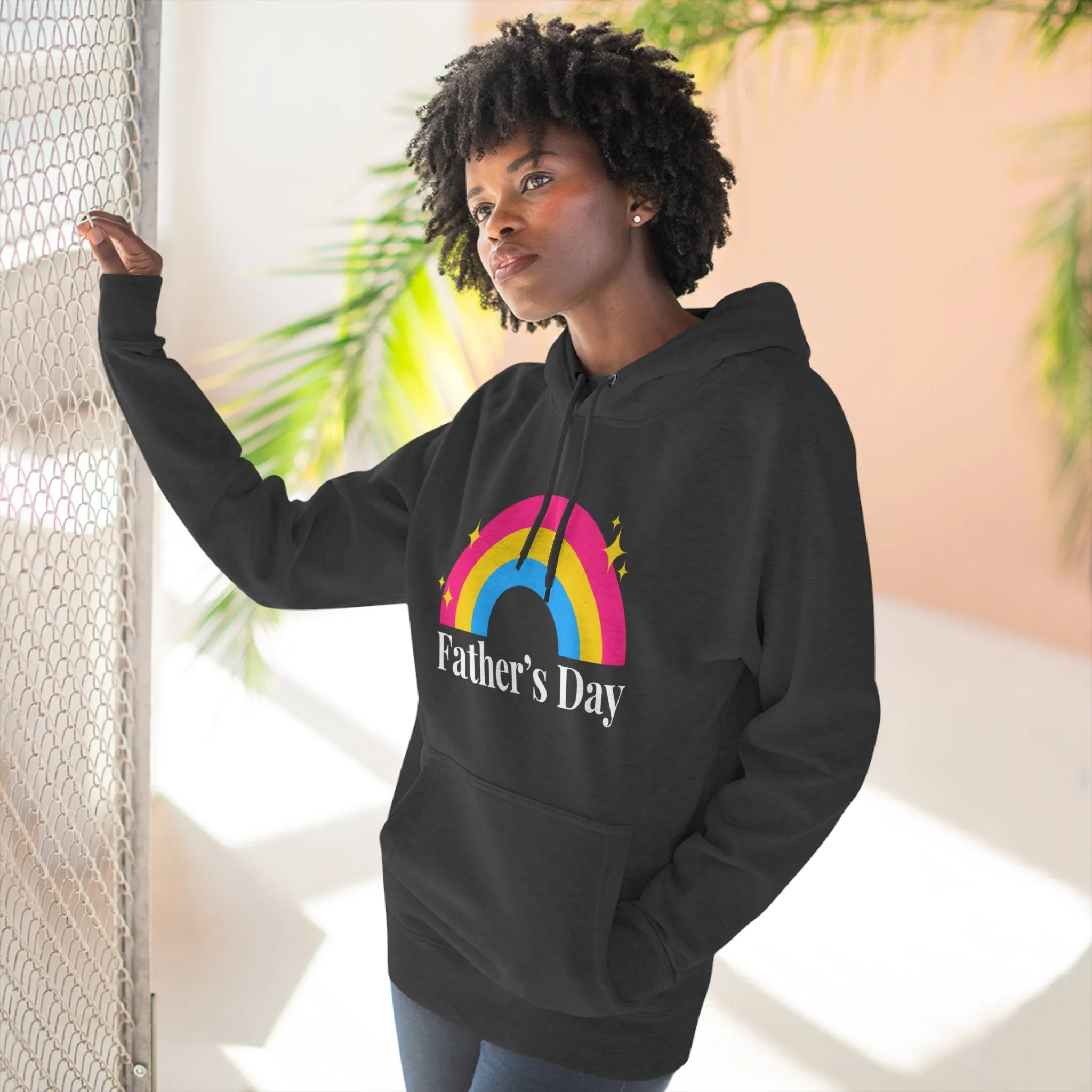 Pansexual Pride Flag Unisex Premium Pullover Hoodie - Father's Day