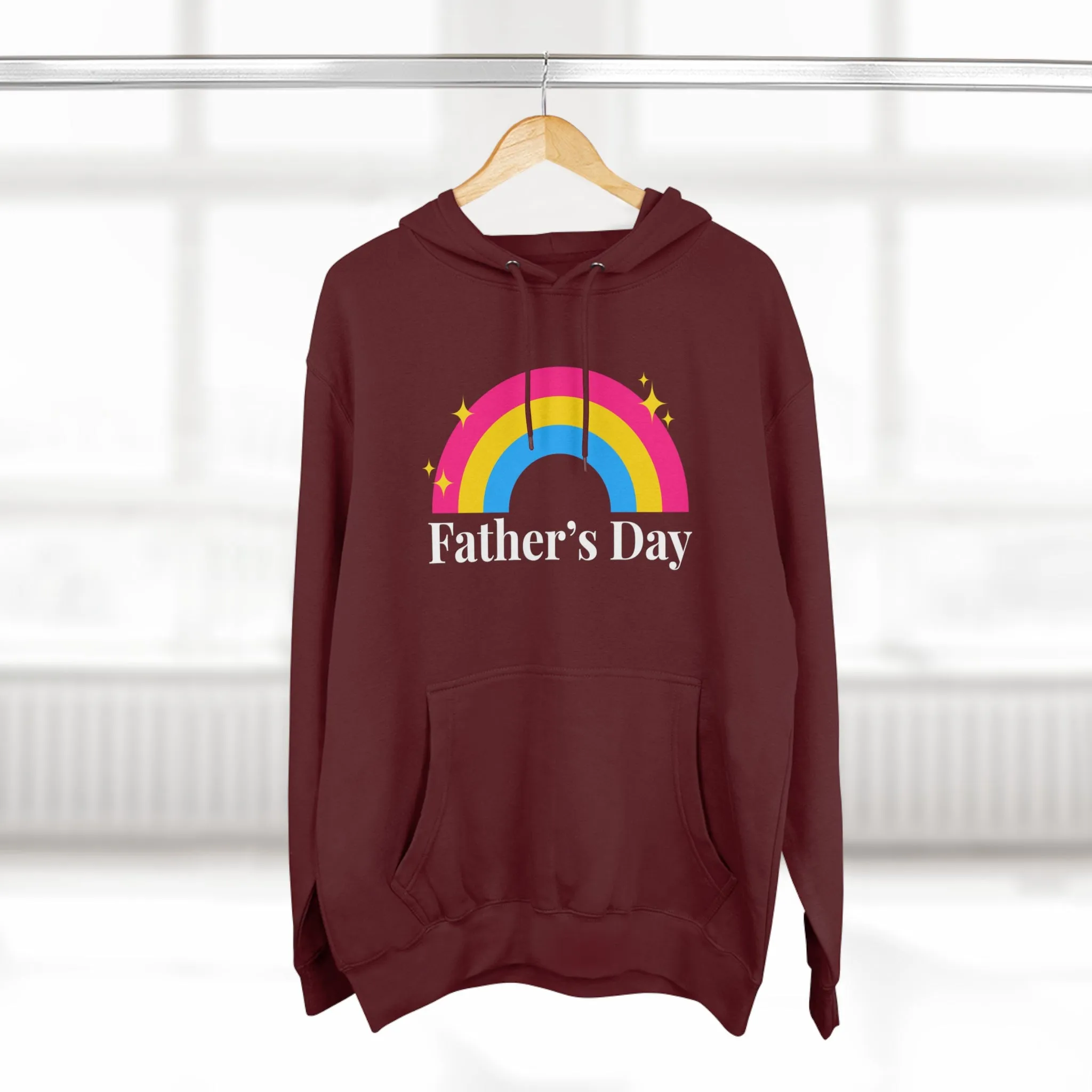 Pansexual Pride Flag Unisex Premium Pullover Hoodie - Father's Day