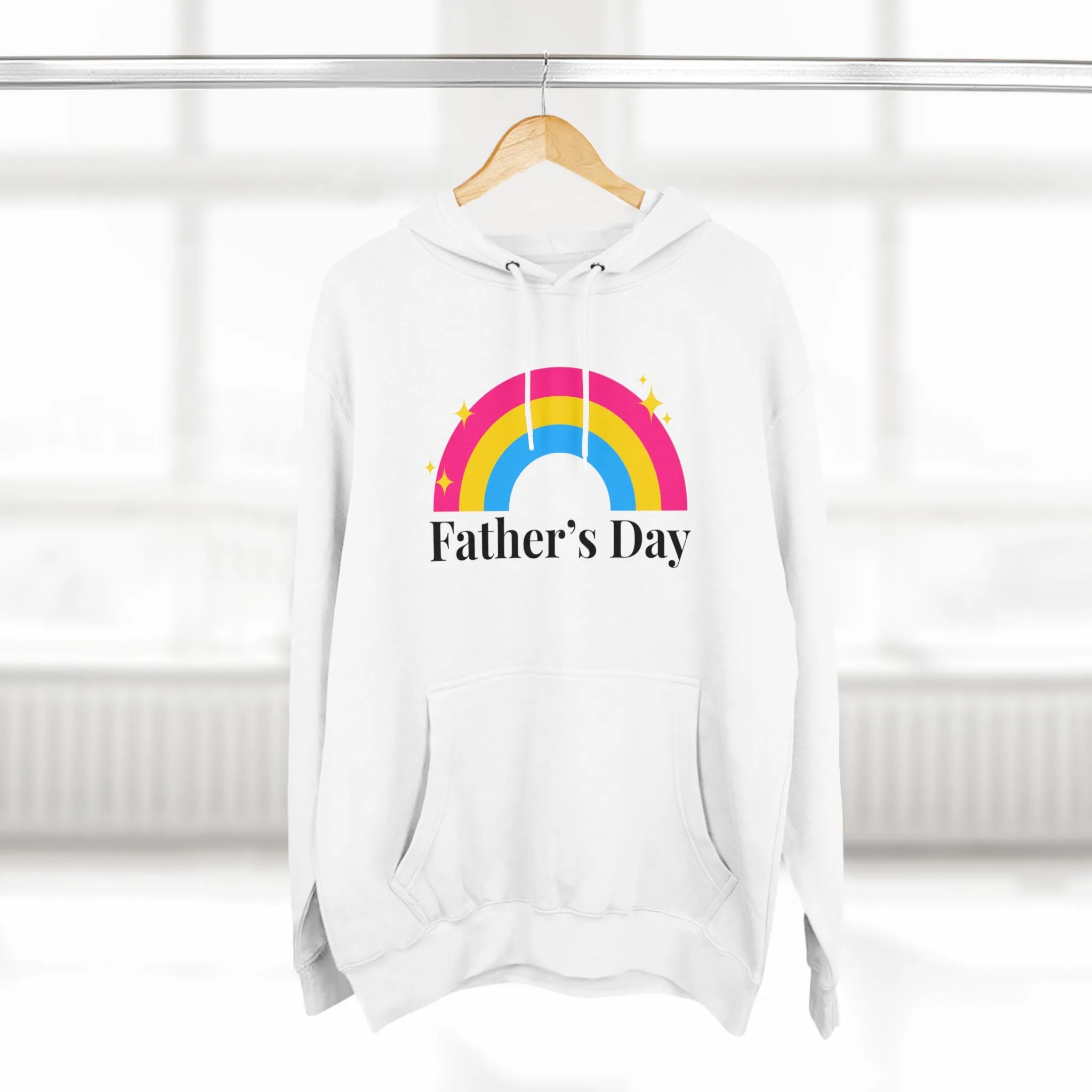 Pansexual Pride Flag Unisex Premium Pullover Hoodie - Father's Day