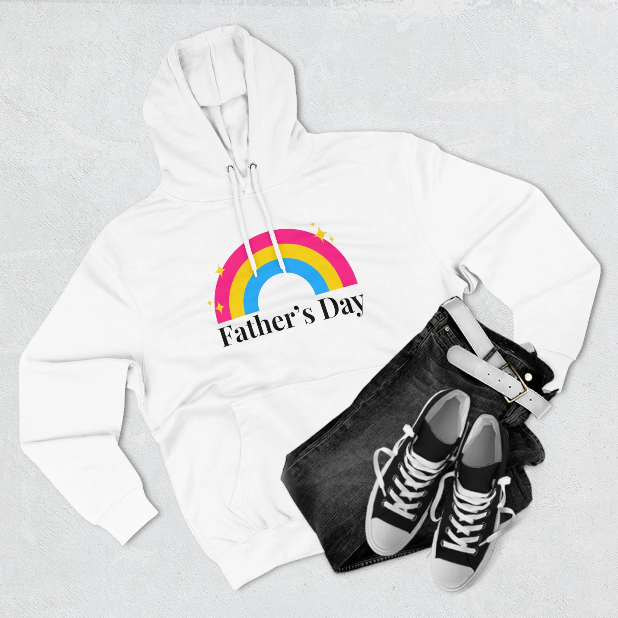 Pansexual Pride Flag Unisex Premium Pullover Hoodie - Father's Day