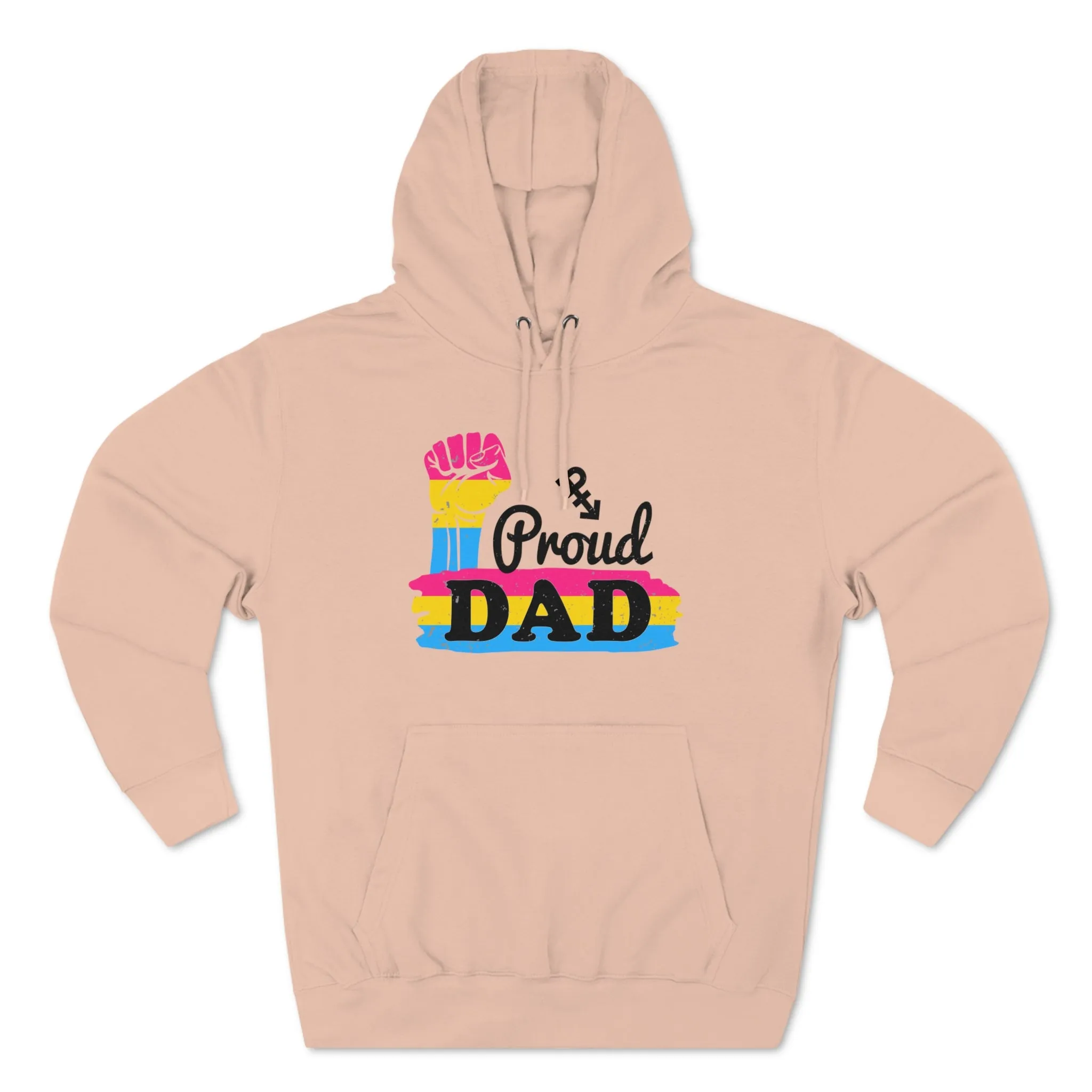 Pansexual Pride Flag Unisex Premium Pullover Hoodie - Proud Dad