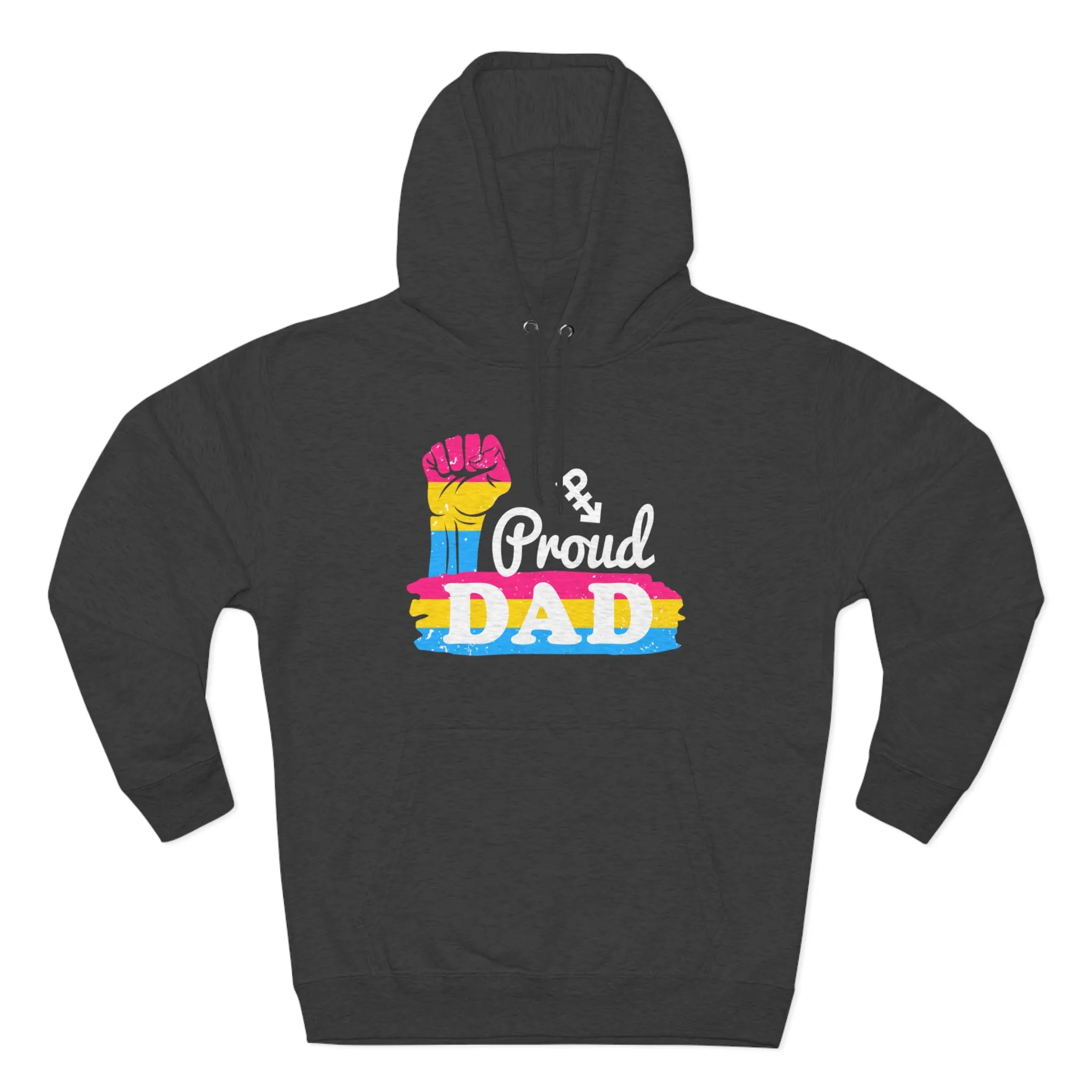 Pansexual Pride Flag Unisex Premium Pullover Hoodie - Proud Dad