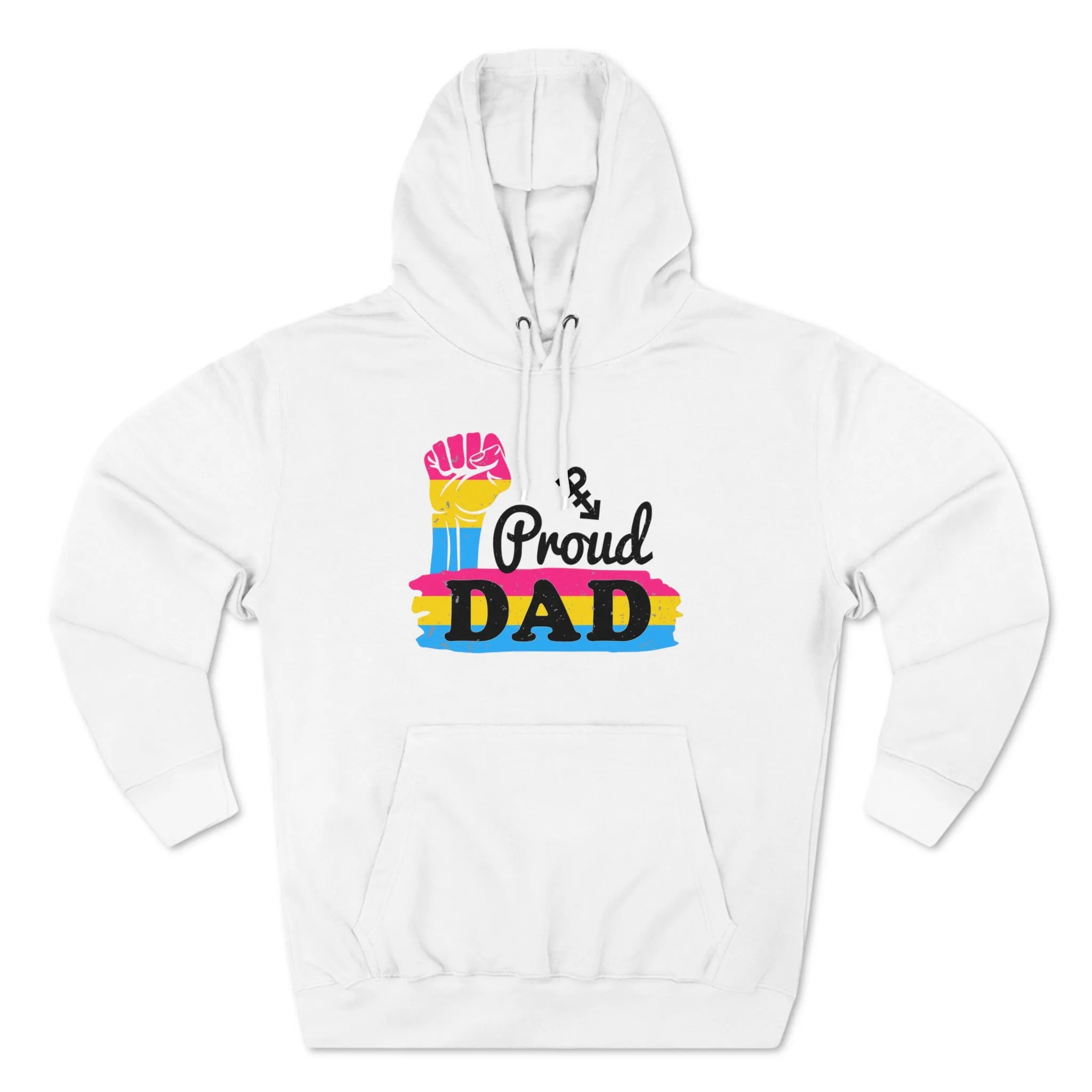 Pansexual Pride Flag Unisex Premium Pullover Hoodie - Proud Dad