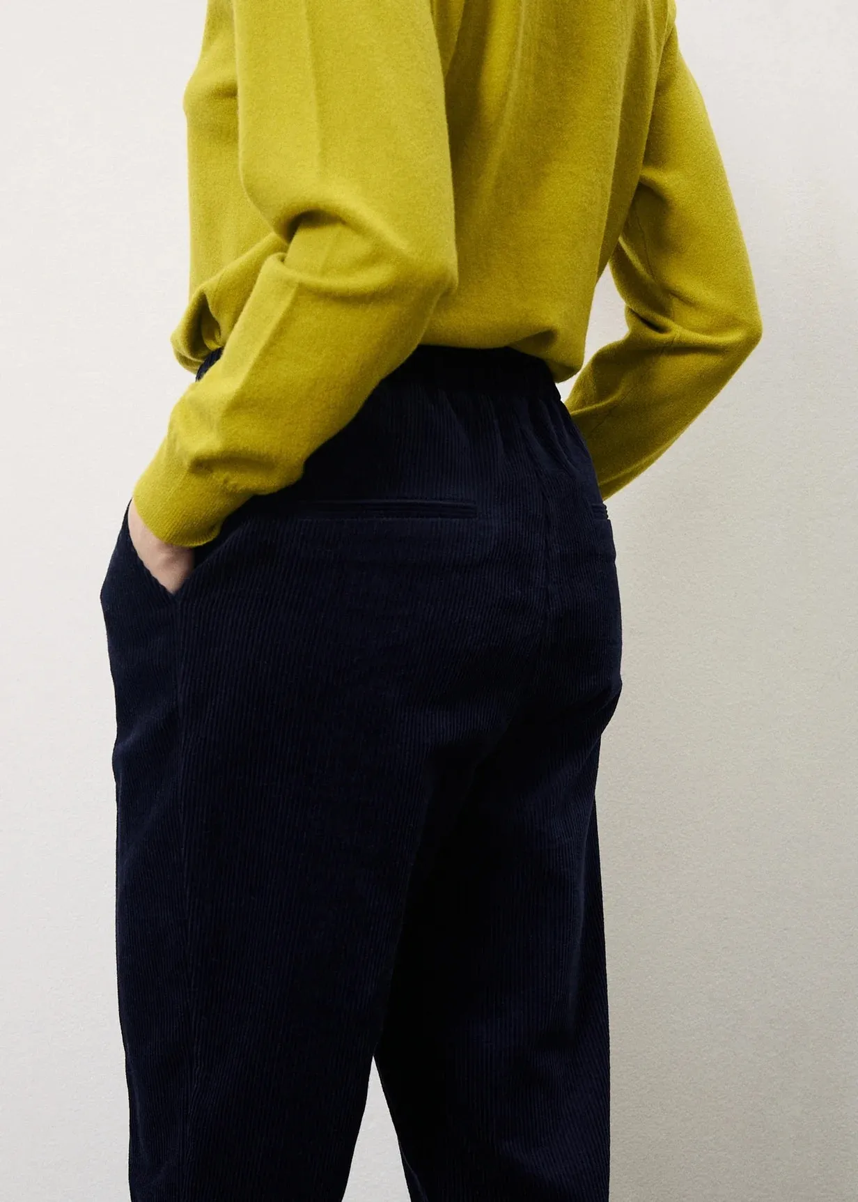 Perola Cord Trousers Blue Marine