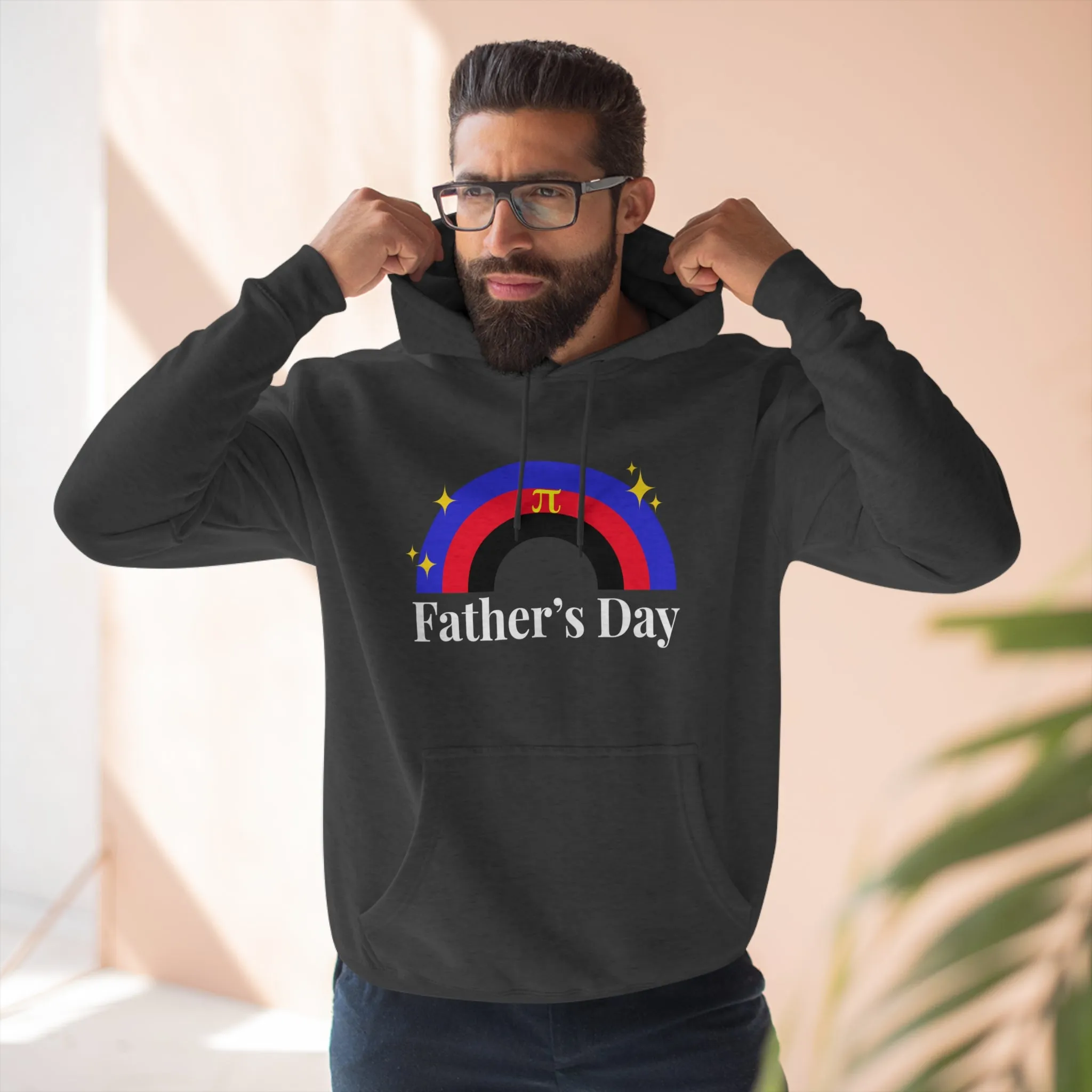 Polyamory Pride Flag Unisex Premium Pullover Hoodie - Father's Day