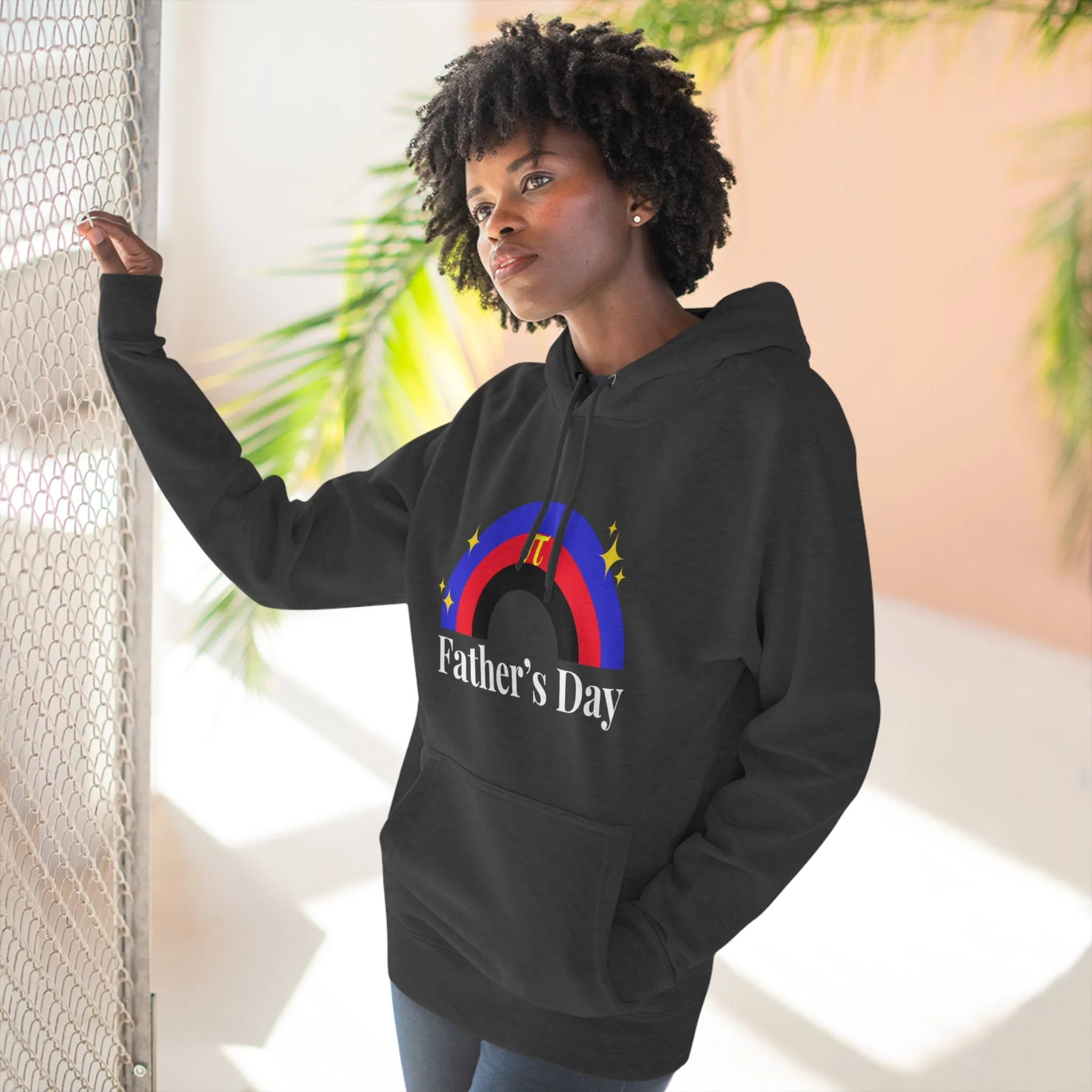 Polyamory Pride Flag Unisex Premium Pullover Hoodie - Father's Day