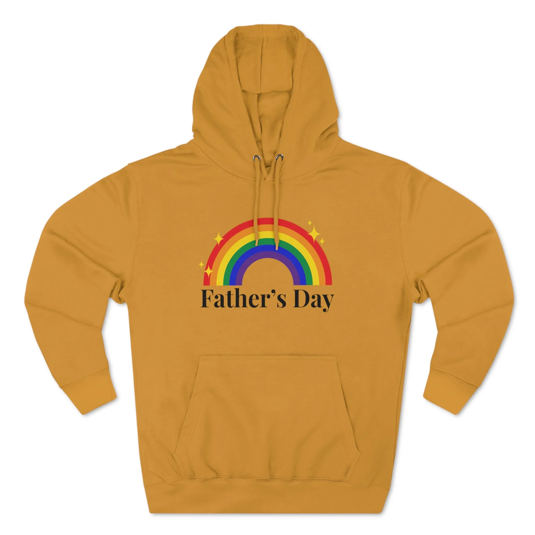Rainbow Pride Flag Unisex Premium Pullover Hoodie - Father's Day