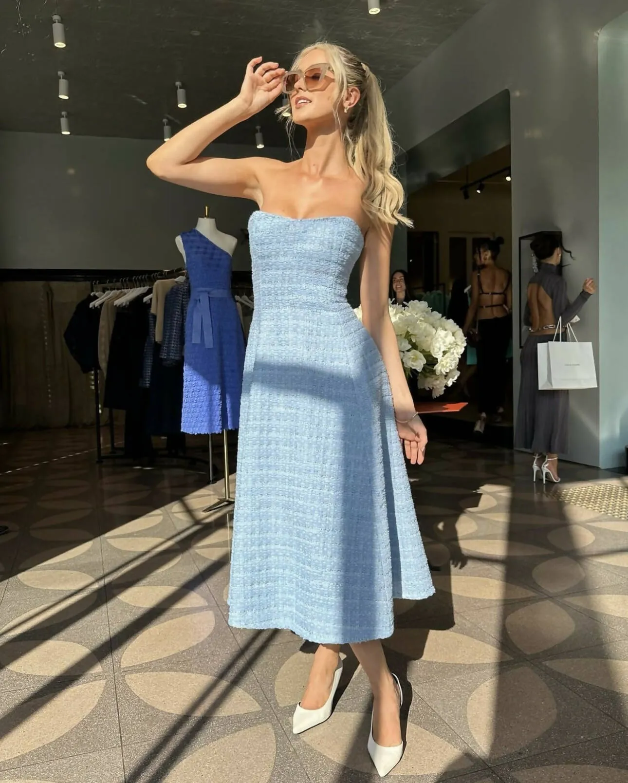Scanlan Theodore Tweed Boucle Dress