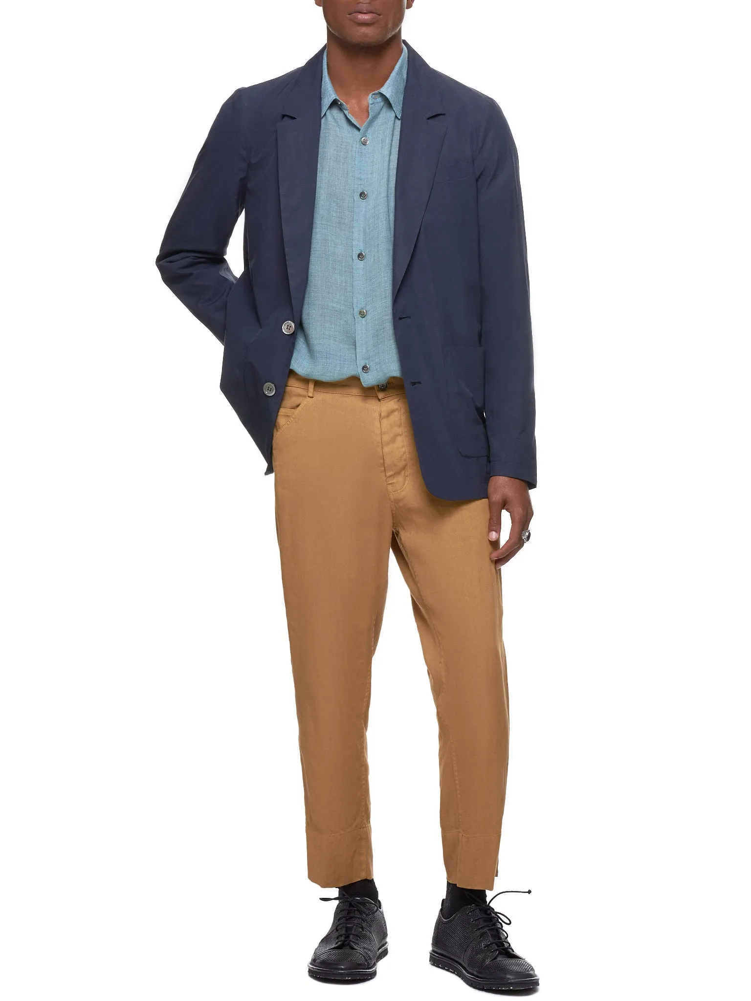 Single-Breasted Blazer (FC191-512-BLUE-CHINA)