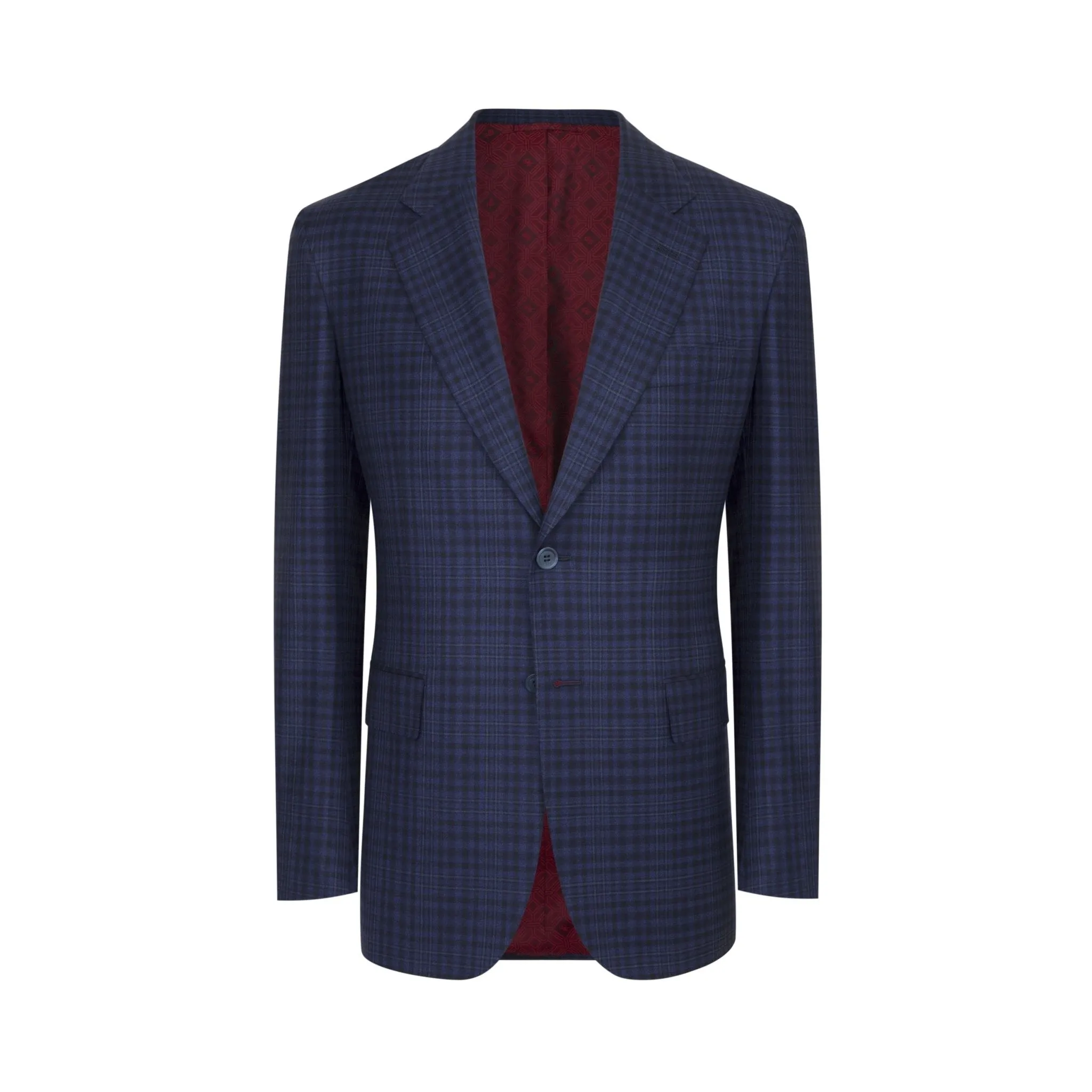 STEFANO RICCI Woven Two Button Jacket BLUE