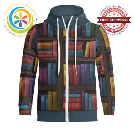 The Readers Full Zip Turtleneck Hoodie Streetwear