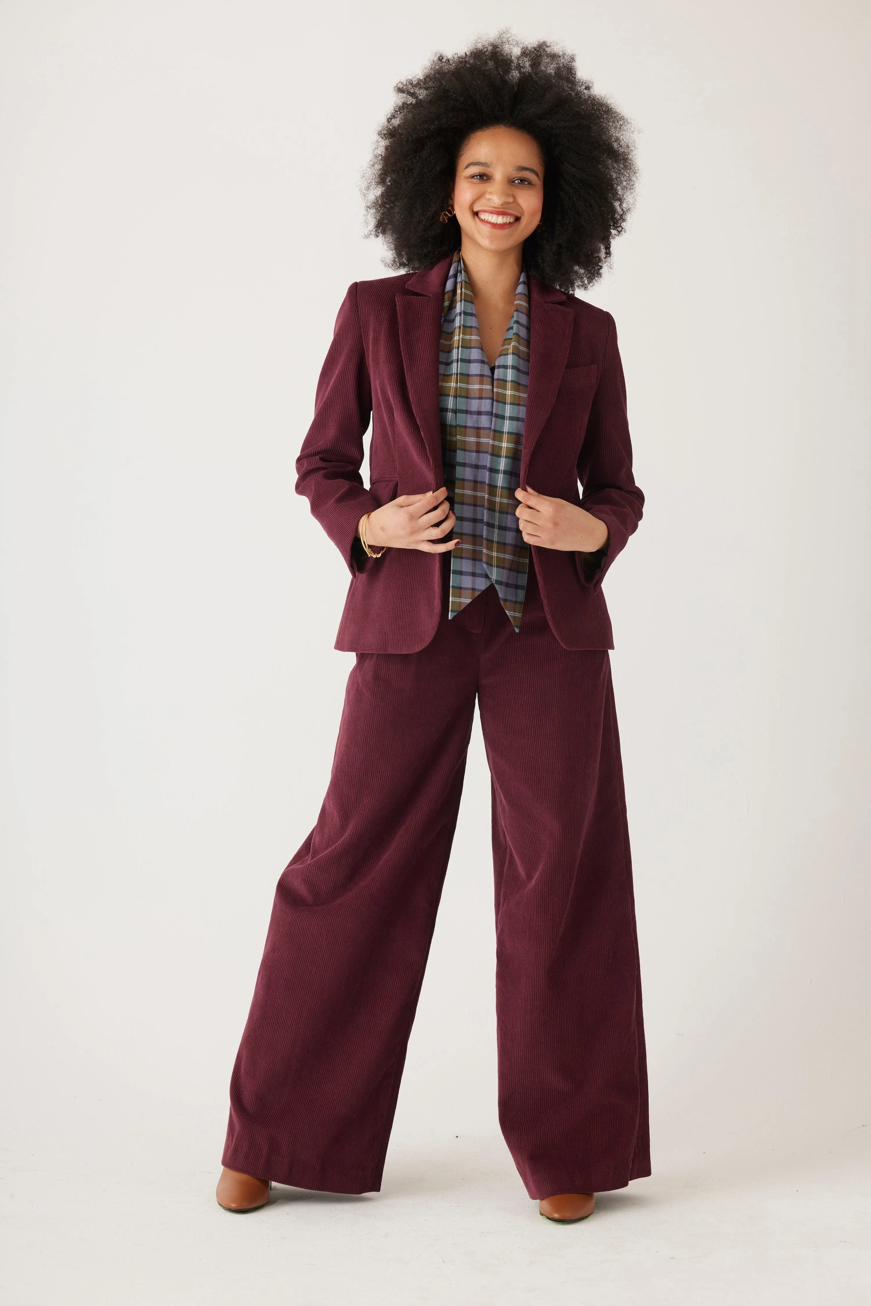 Tilda Blazer in Fine Wale Corduroy