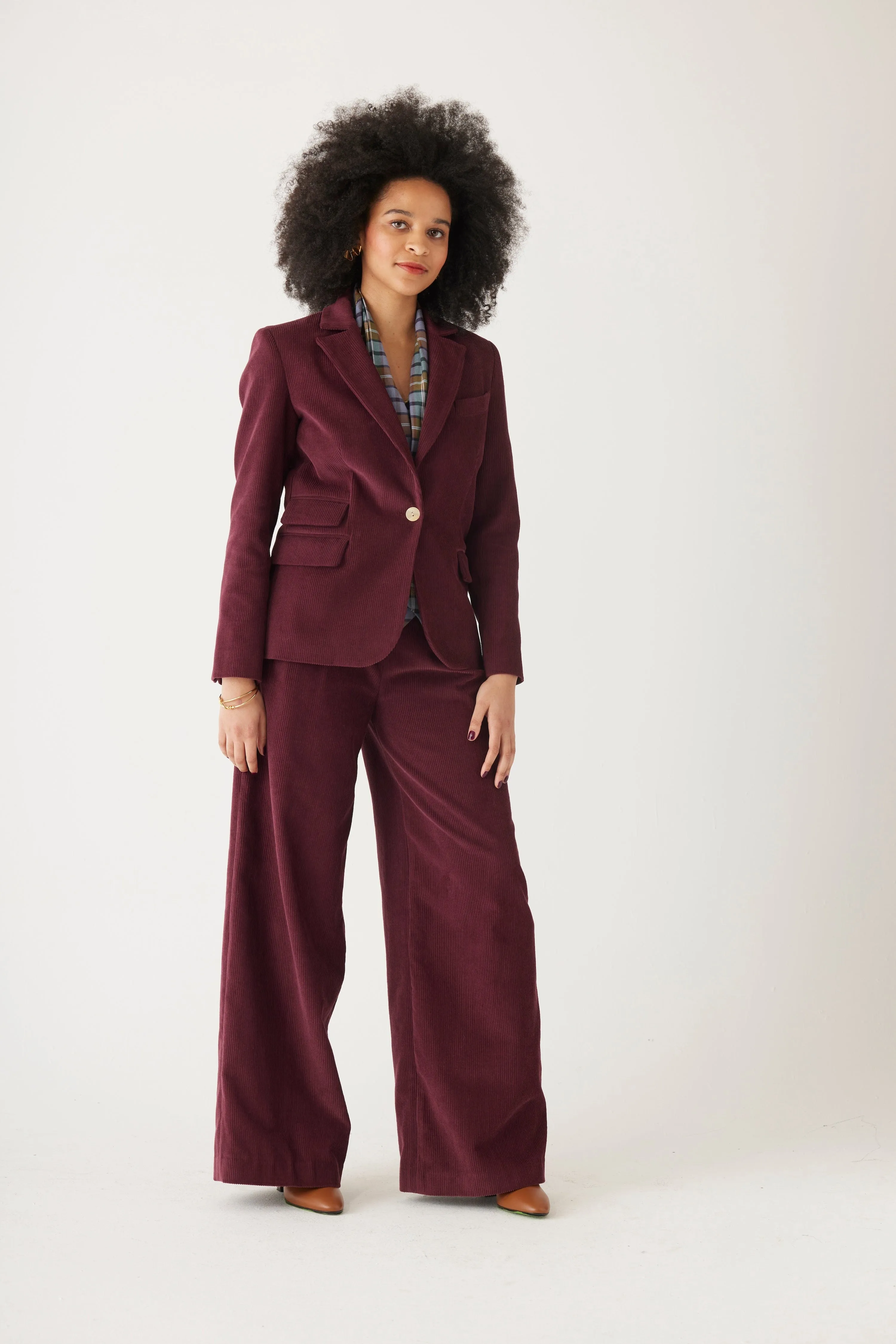 Tilda Blazer in Fine Wale Corduroy