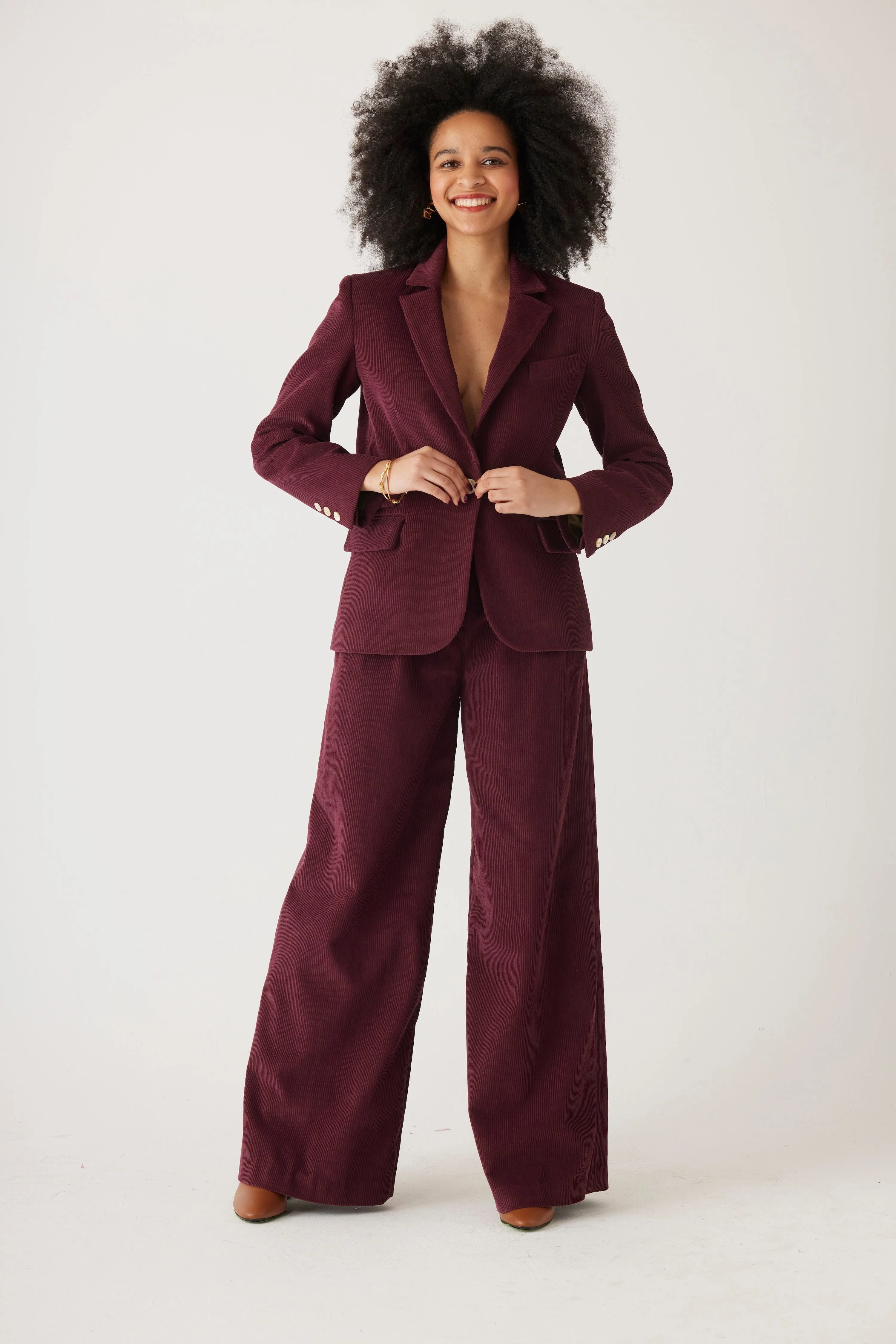 Tilda Blazer in Fine Wale Corduroy