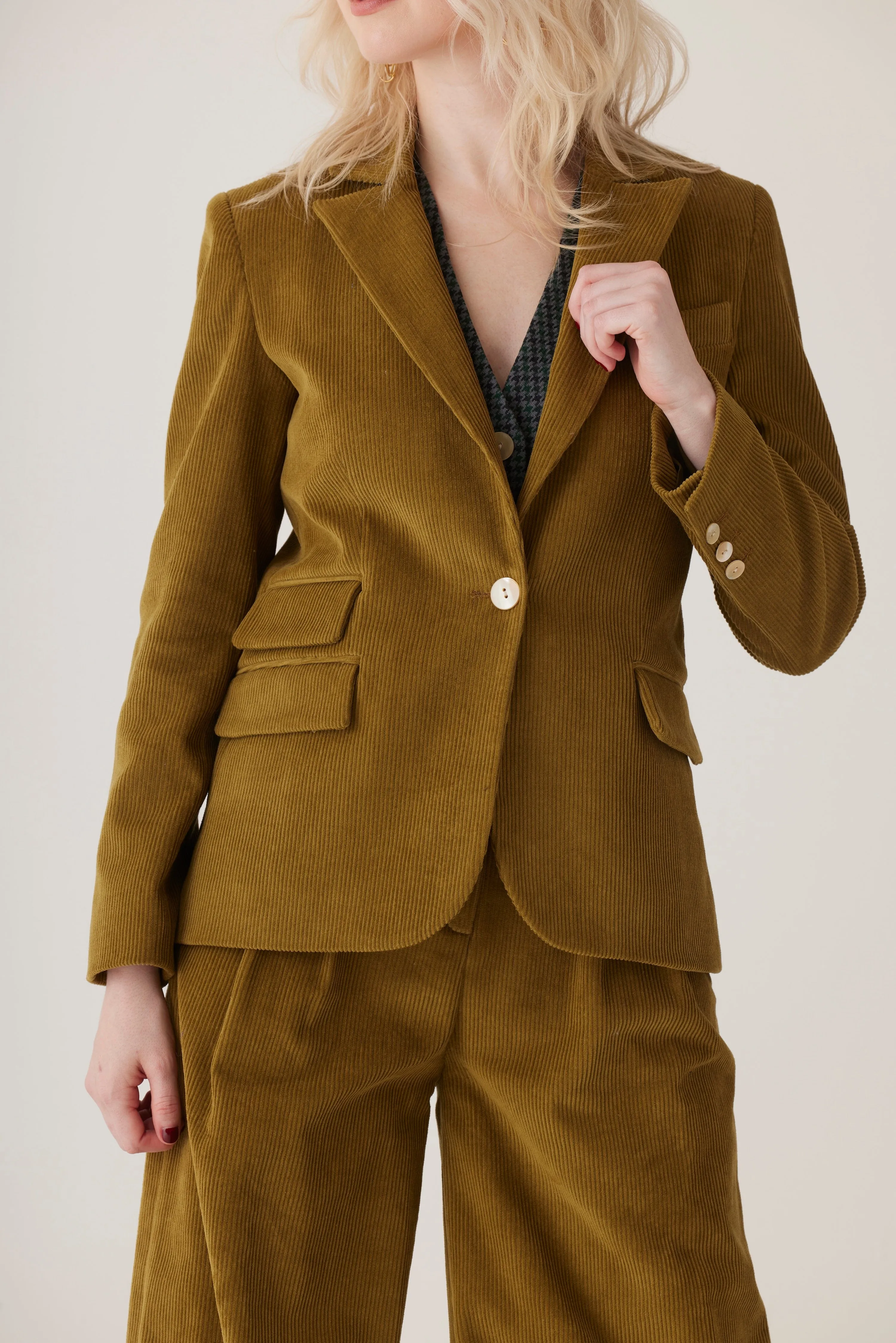 Tilda Blazer in Fine Wale Corduroy