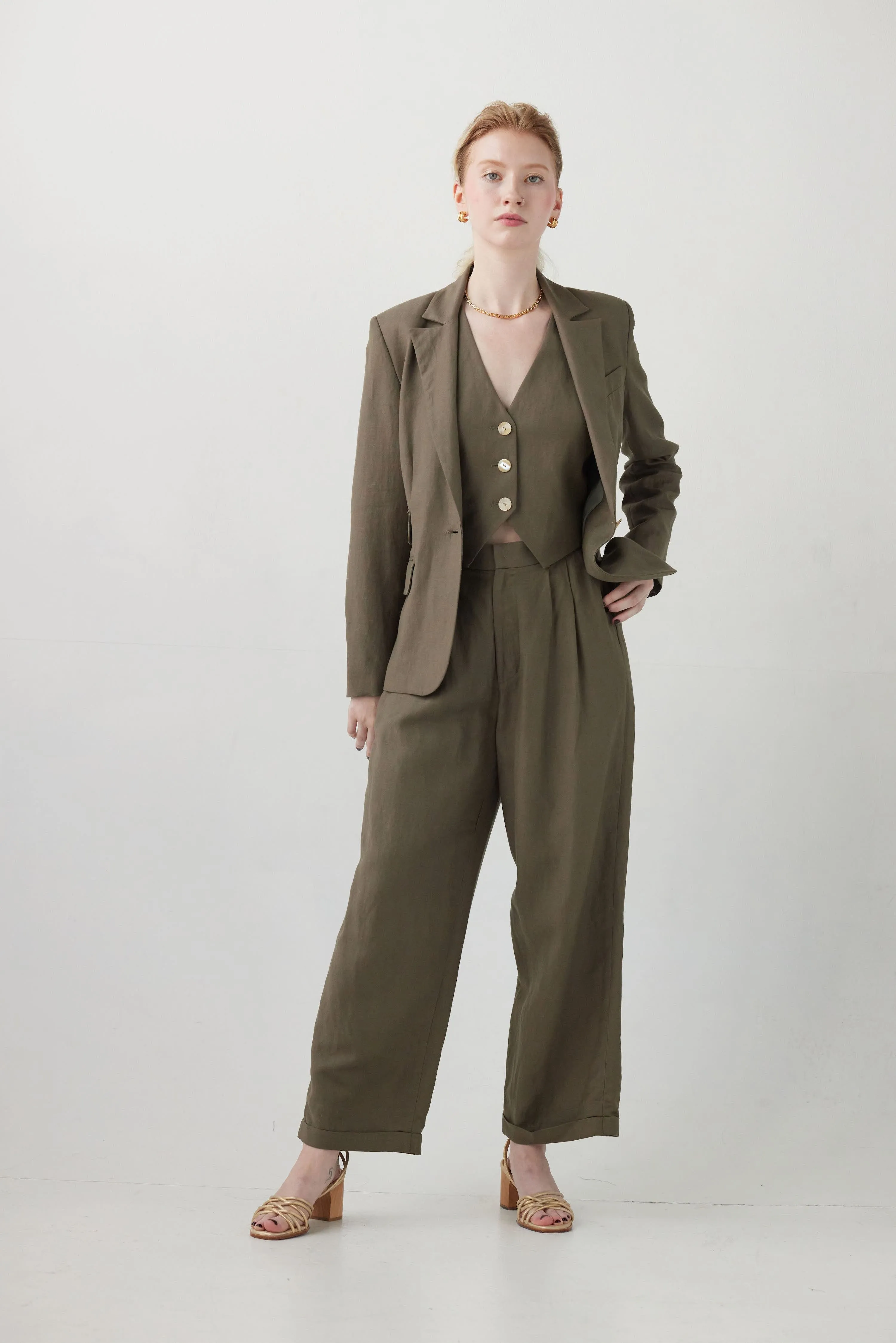 Tilda Jacket in Linen Blend