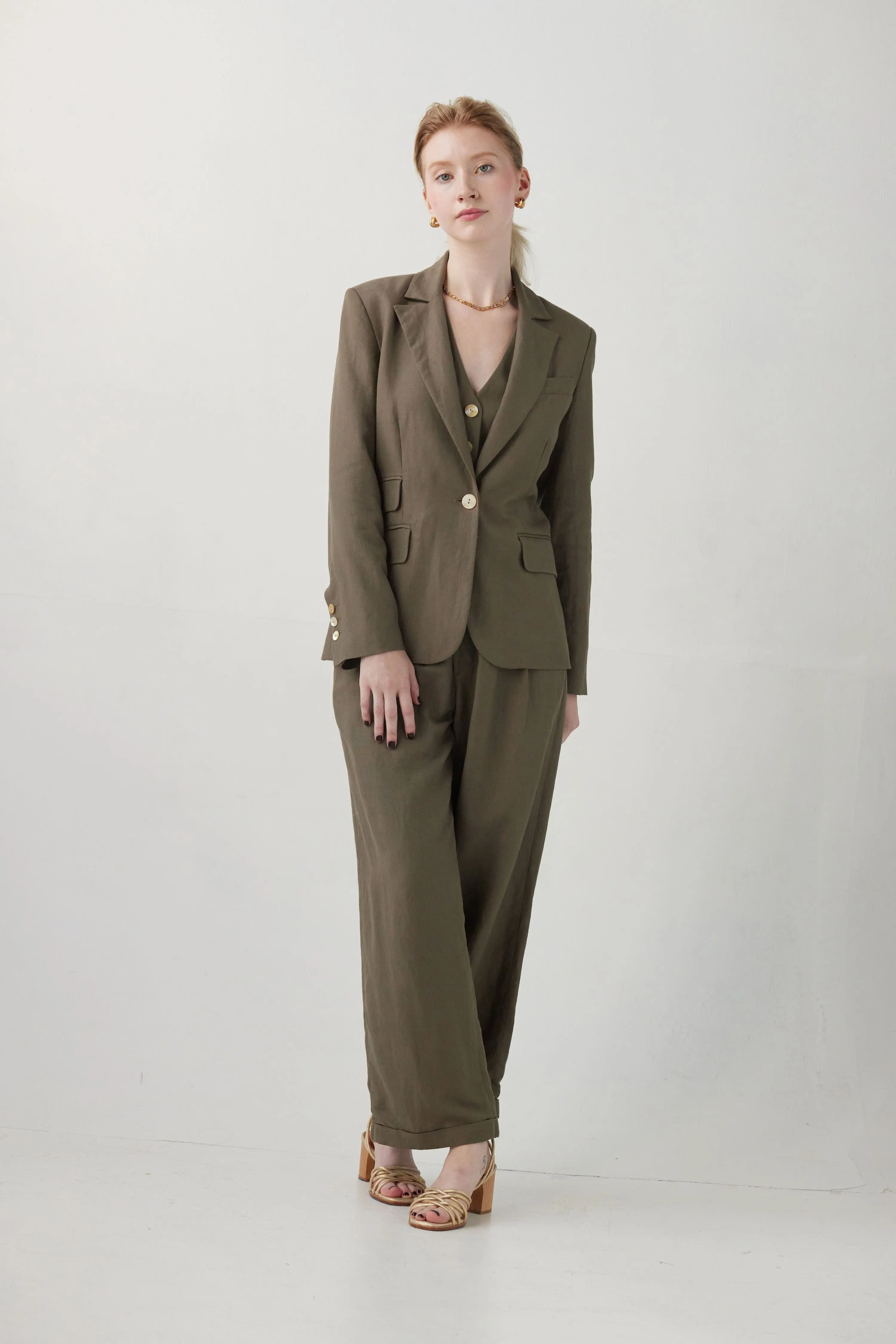Tilda Jacket in Linen Blend