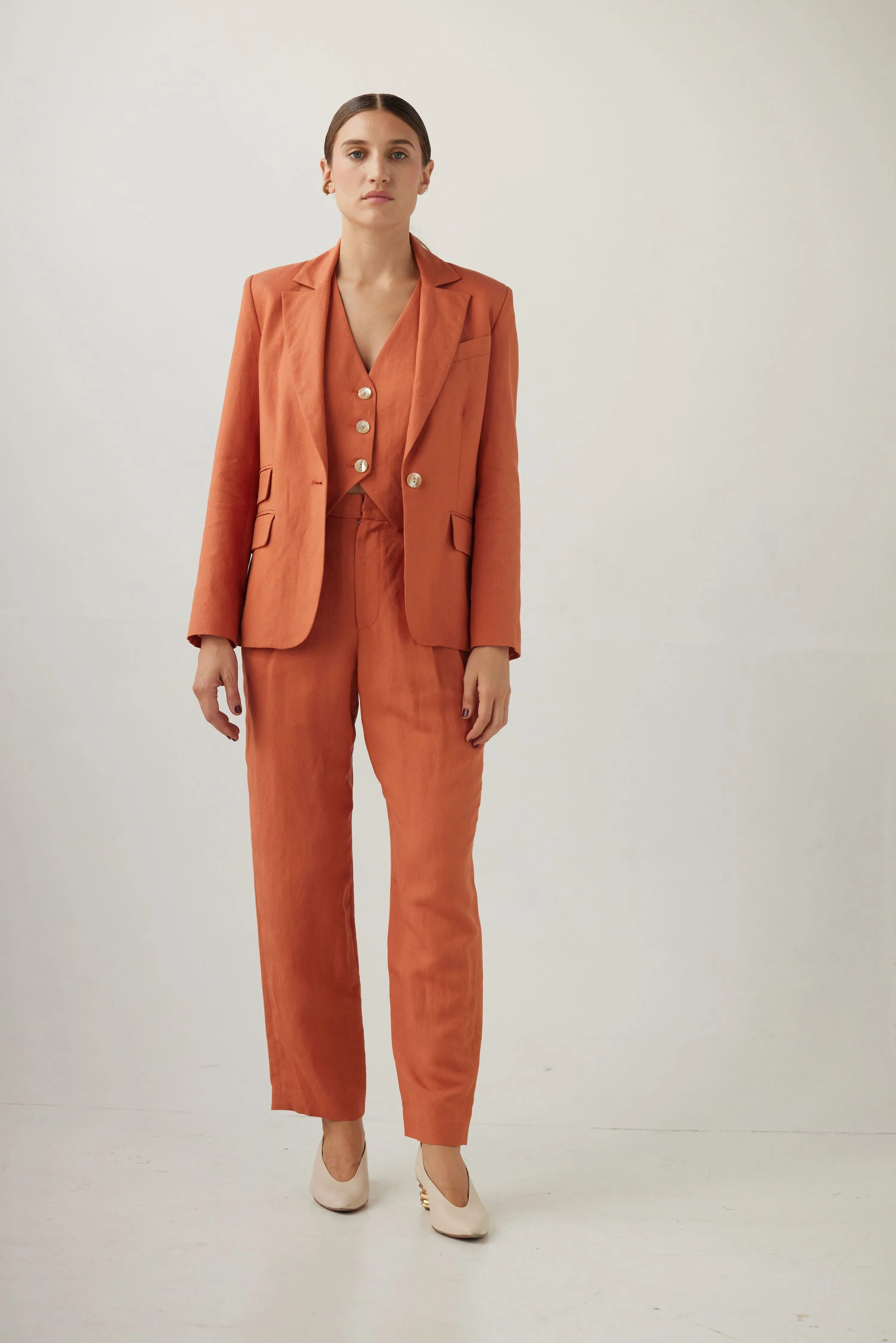 Tilda Jacket in Linen Blend
