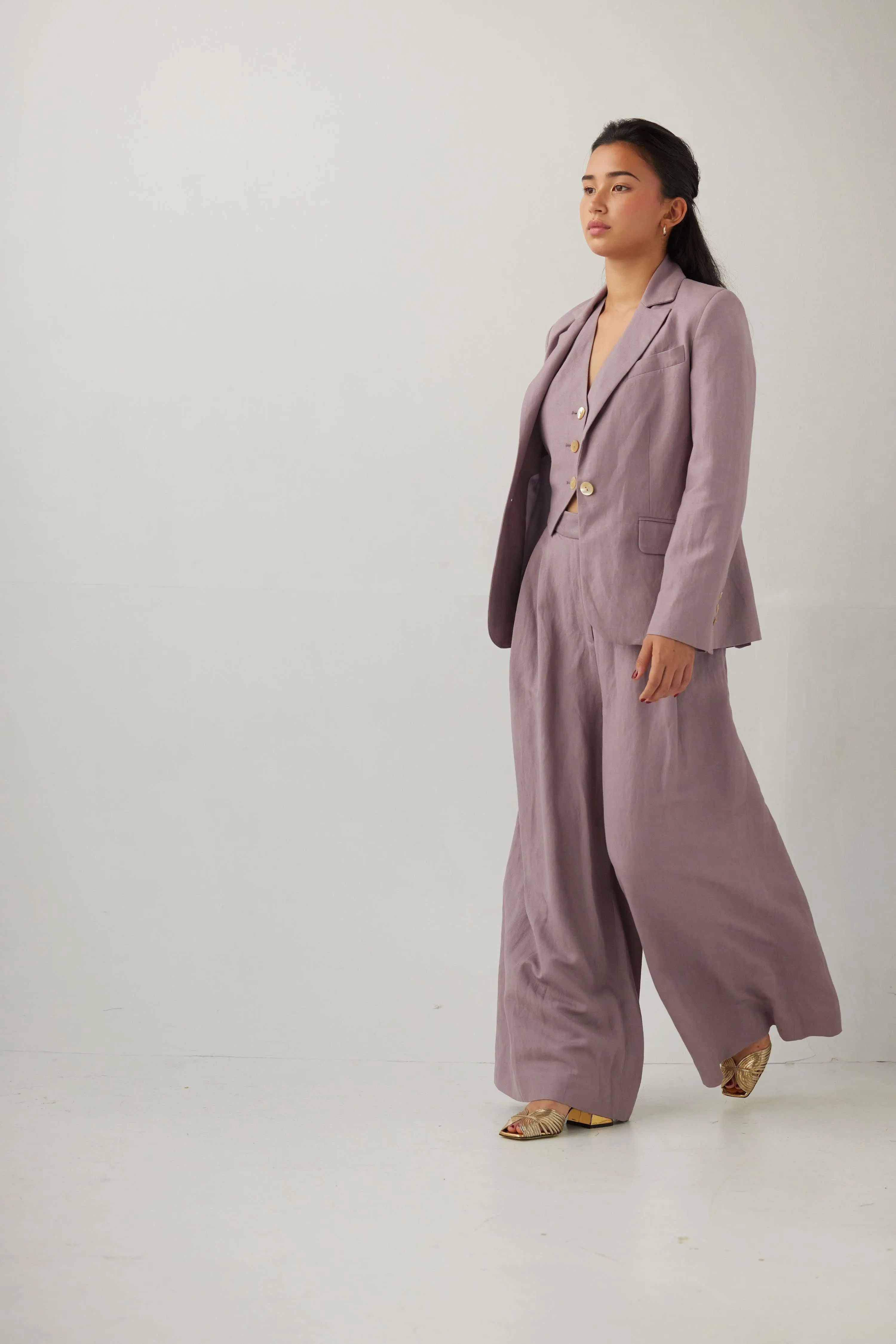 Tilda Jacket in Linen Blend